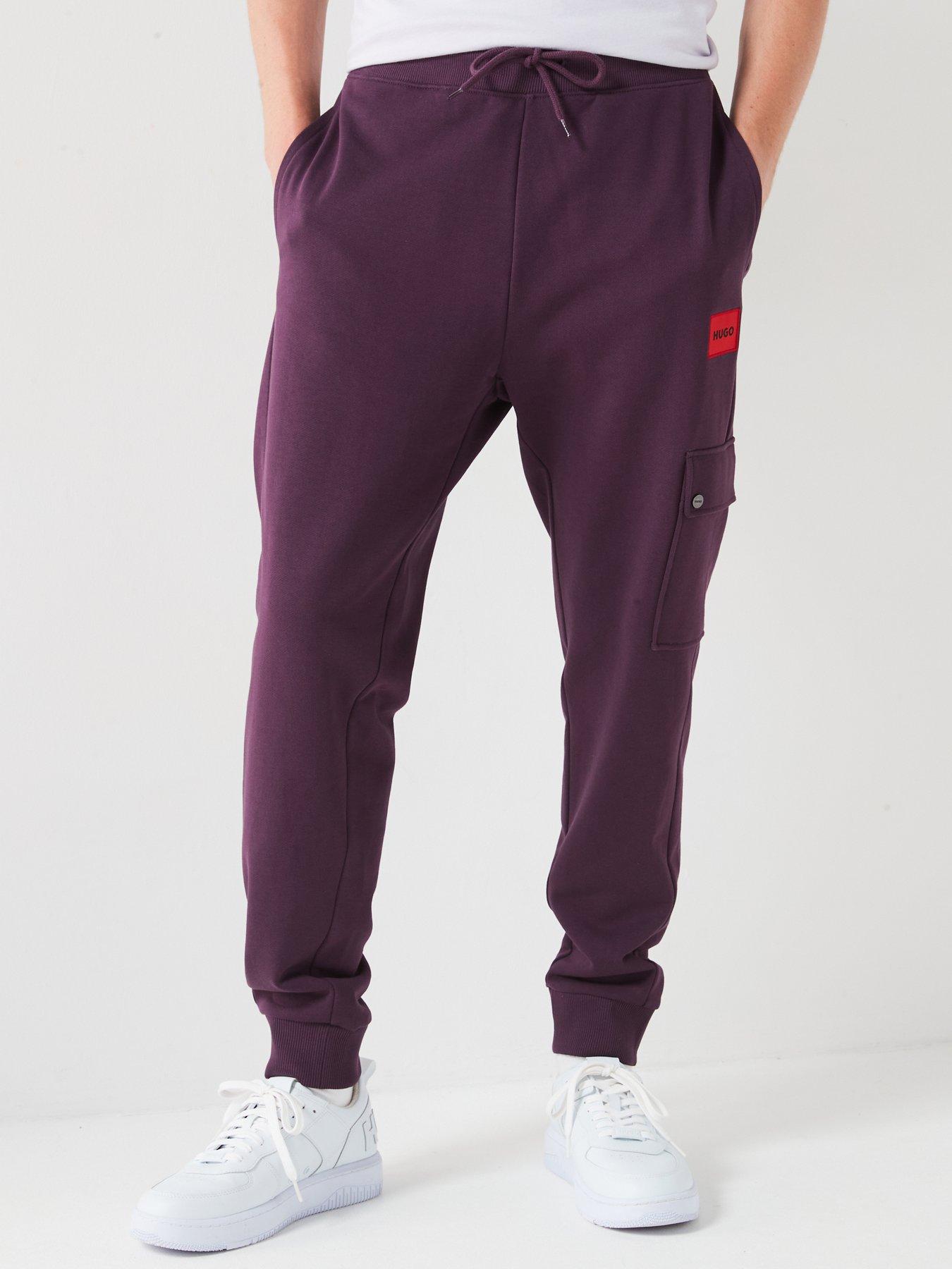 hugo-hugo-dwellrom-relaxed-fit-jersey-cargo-pants-purple