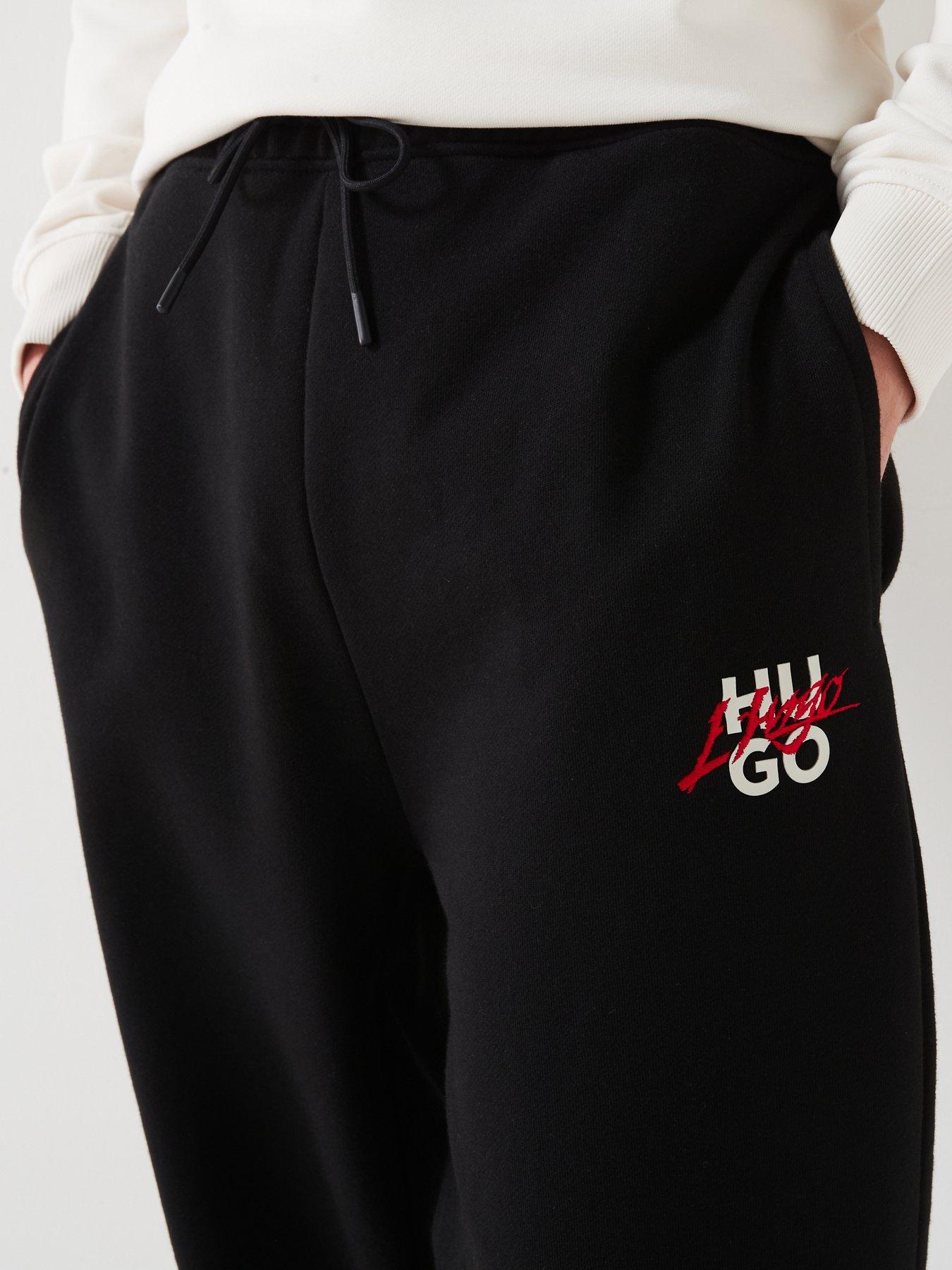 hugo-hugo-dlogopante-gothic-stacked-relaxed-fit-cuff-joggers-blackoutfit