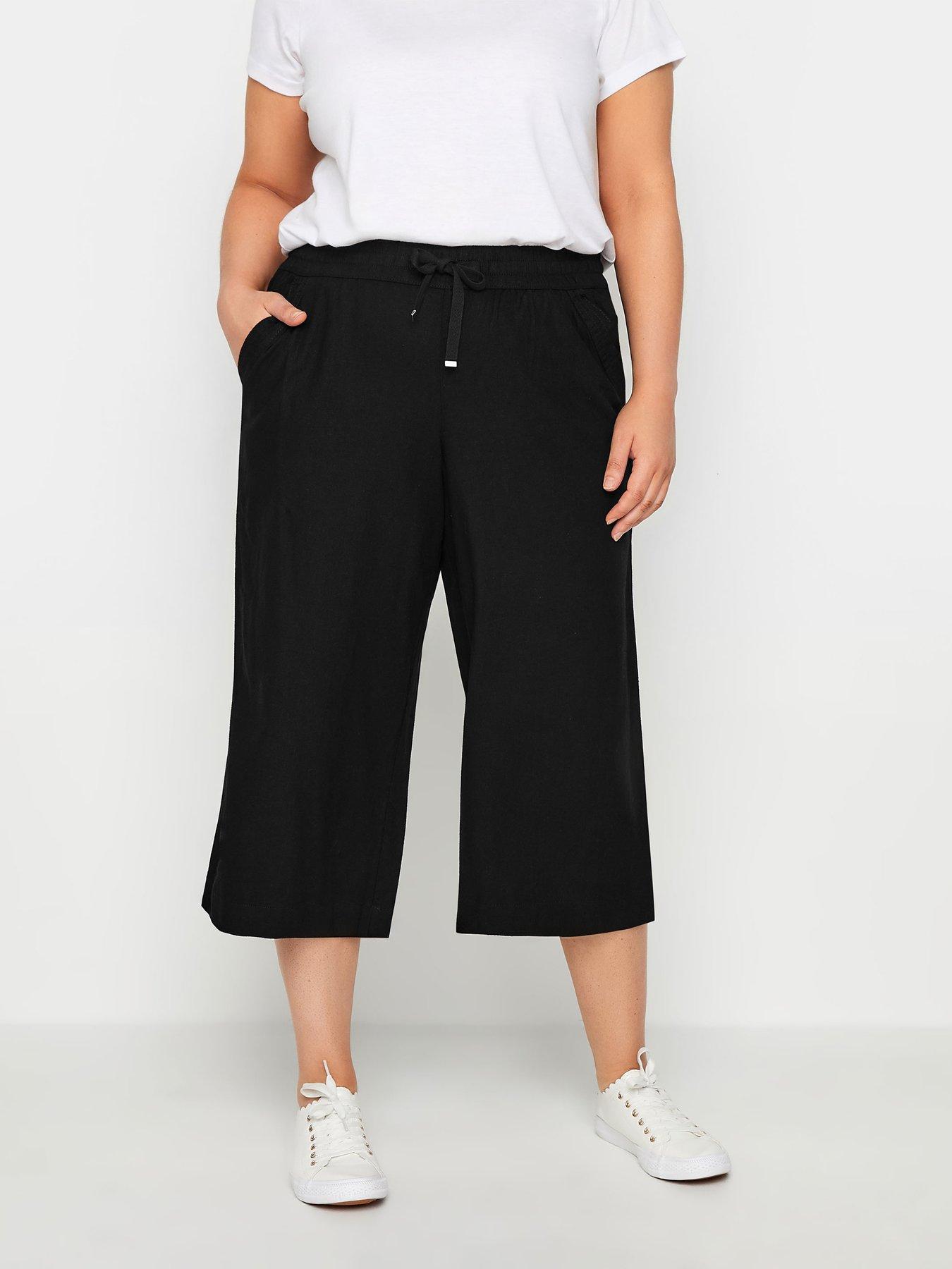 evans-cropped-wide-leg-trousers-blue