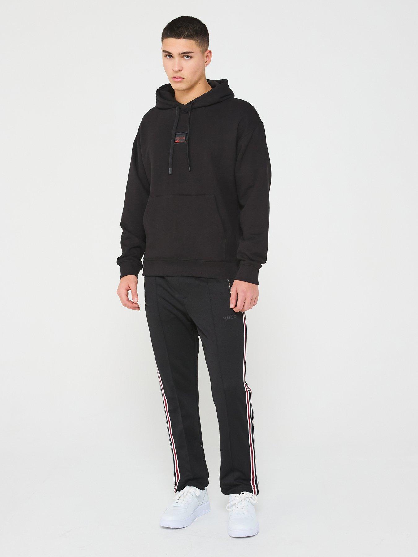 hugo-dugojellow-logo-relaxed-fit-overhead-hoodie-blackback