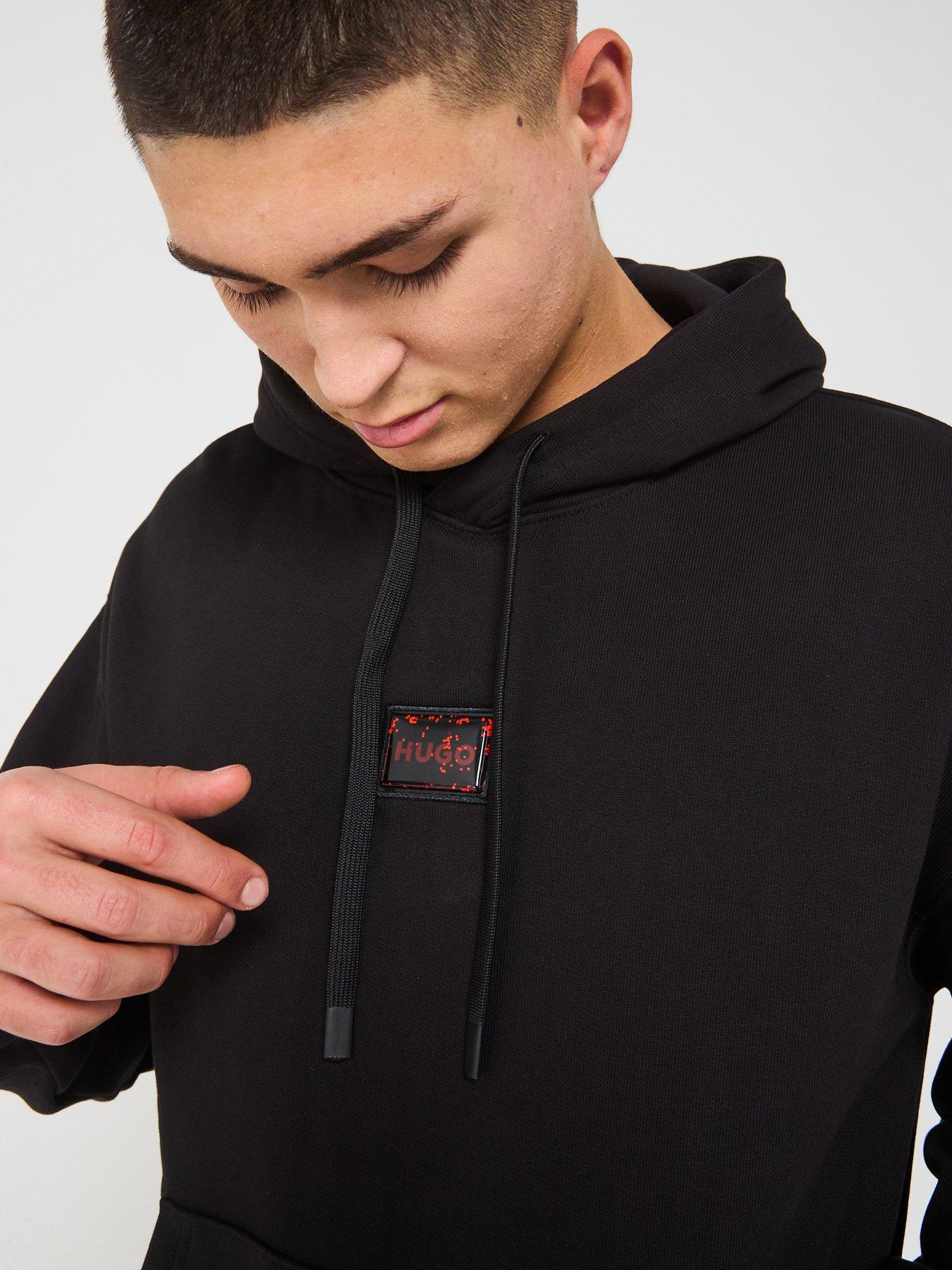 hugo-dugojellow-logo-relaxed-fit-overhead-hoodie-blackoutfit