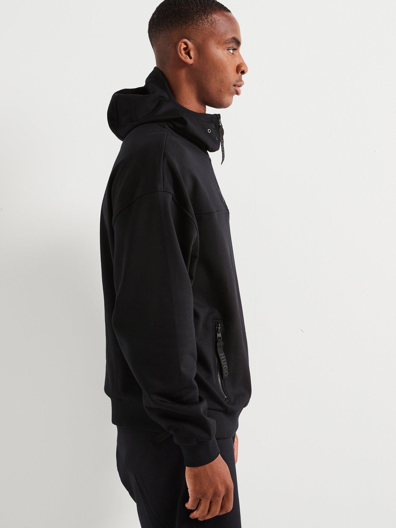 hugo-hugo-dilacktech-zip-pocket-ninja-oversize-fit-overhead-hoodie-blackdetail