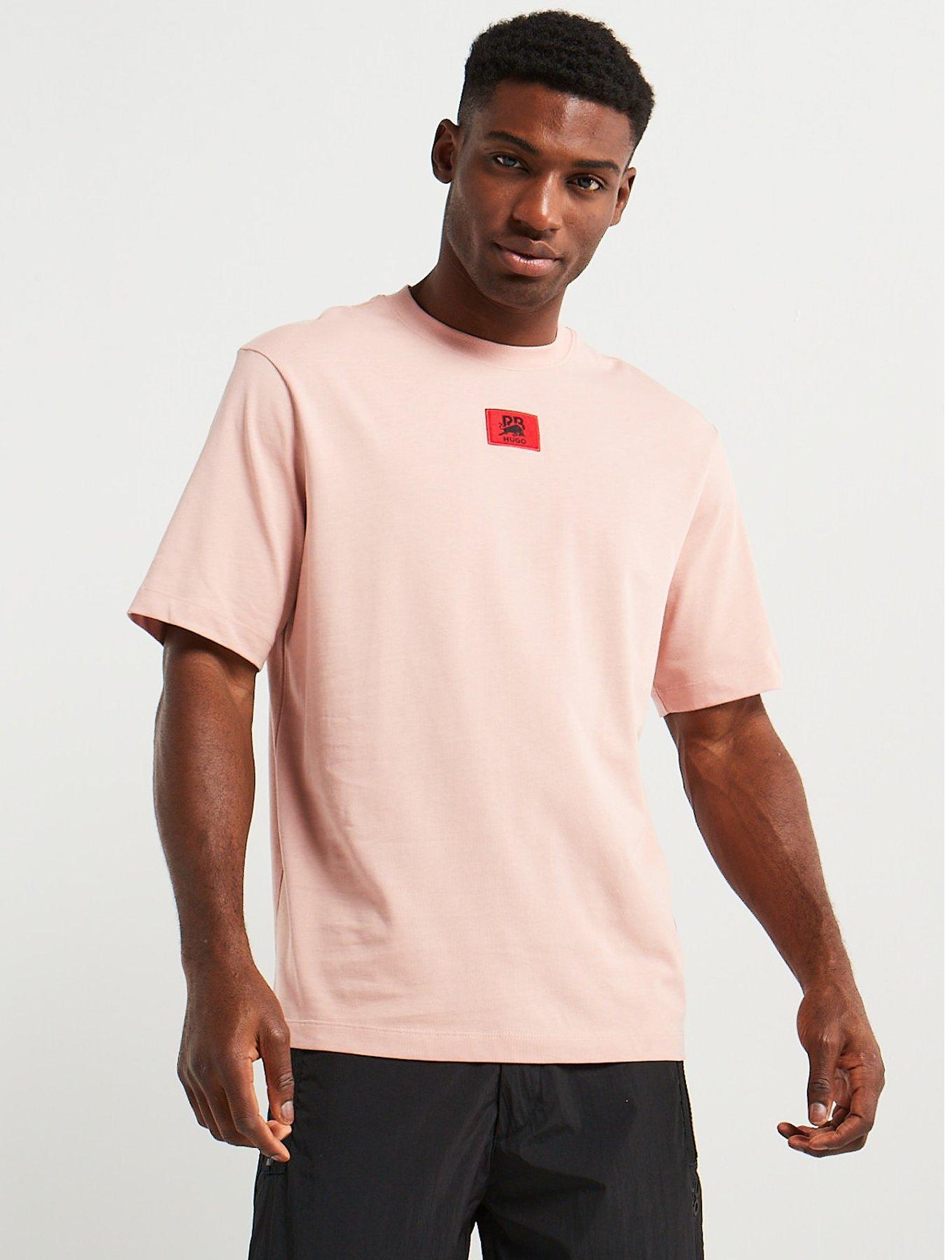 hugo-x-rbnbspdramboknbsplogo-relaxed-fit-t-shirt-pinkfront