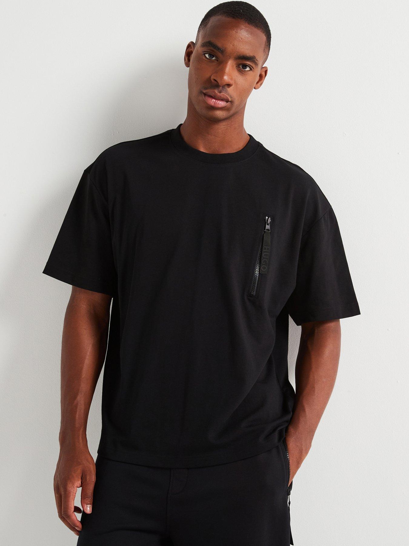 hugo-hugo-dibtechti-pocket-zip-oversize-fit-t-shirt-black