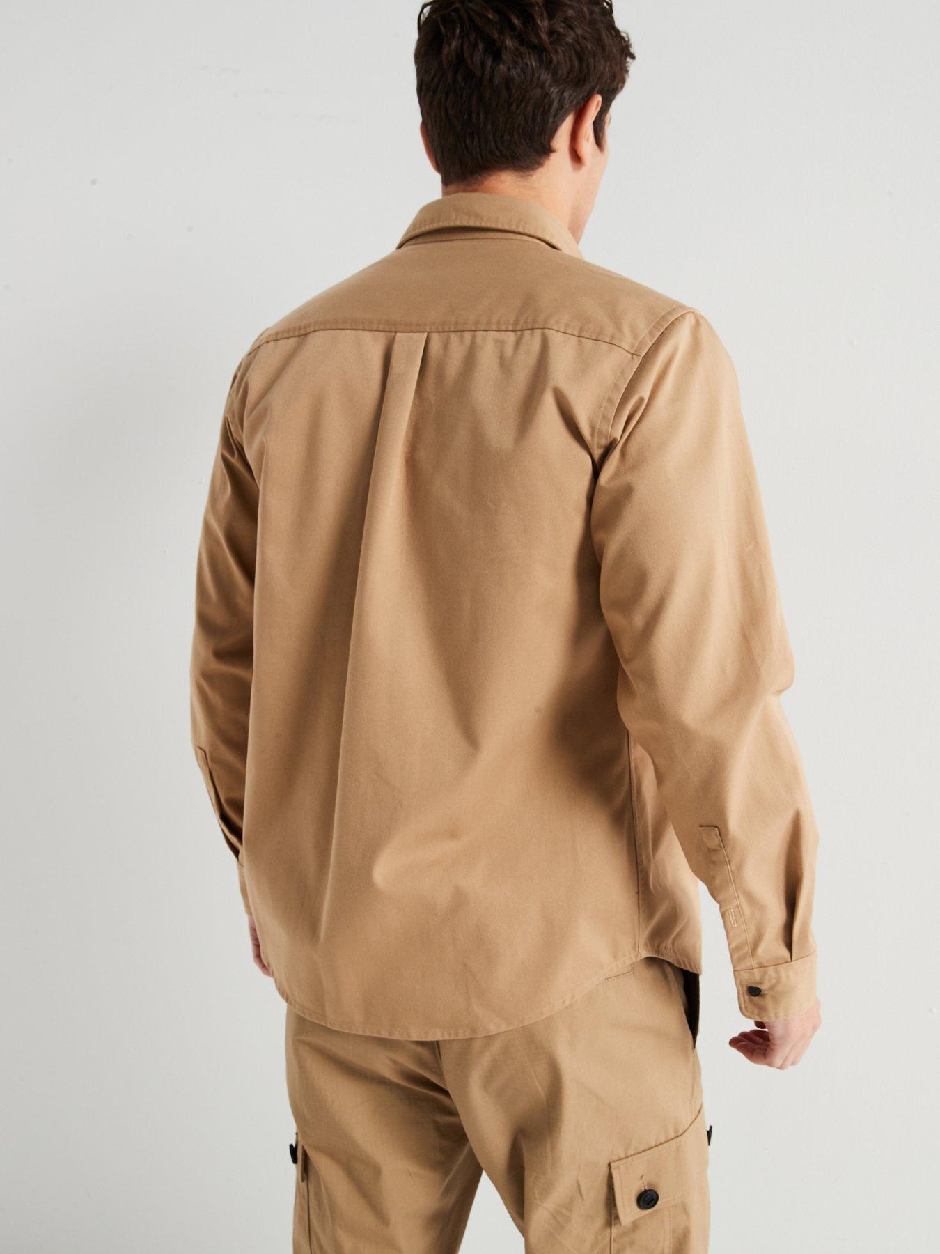 hugo-hugo-egrin-double-pocket-shirt-beigestillFront