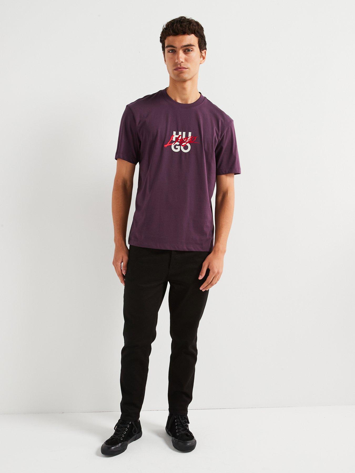 hugo-dlongny-gothic-stacked-logo-relaxed-fit-t-shirt-purpleback