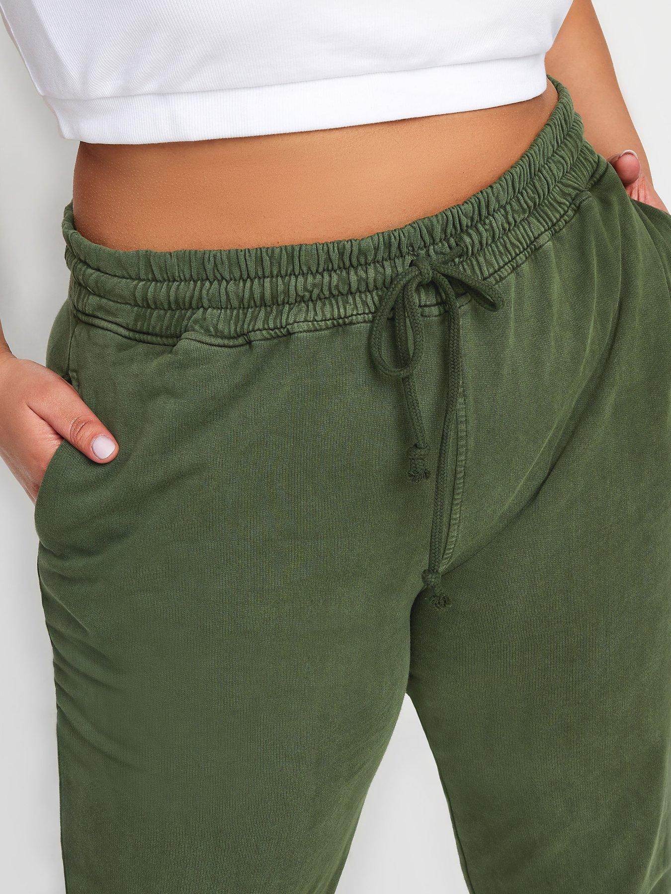 yours-curve-acid-washed-stretch-joggers-greenoutfit