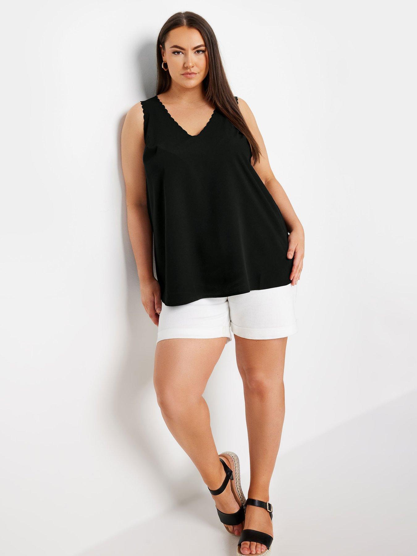 yours-curve-scallop-edge-cami-top-blackback