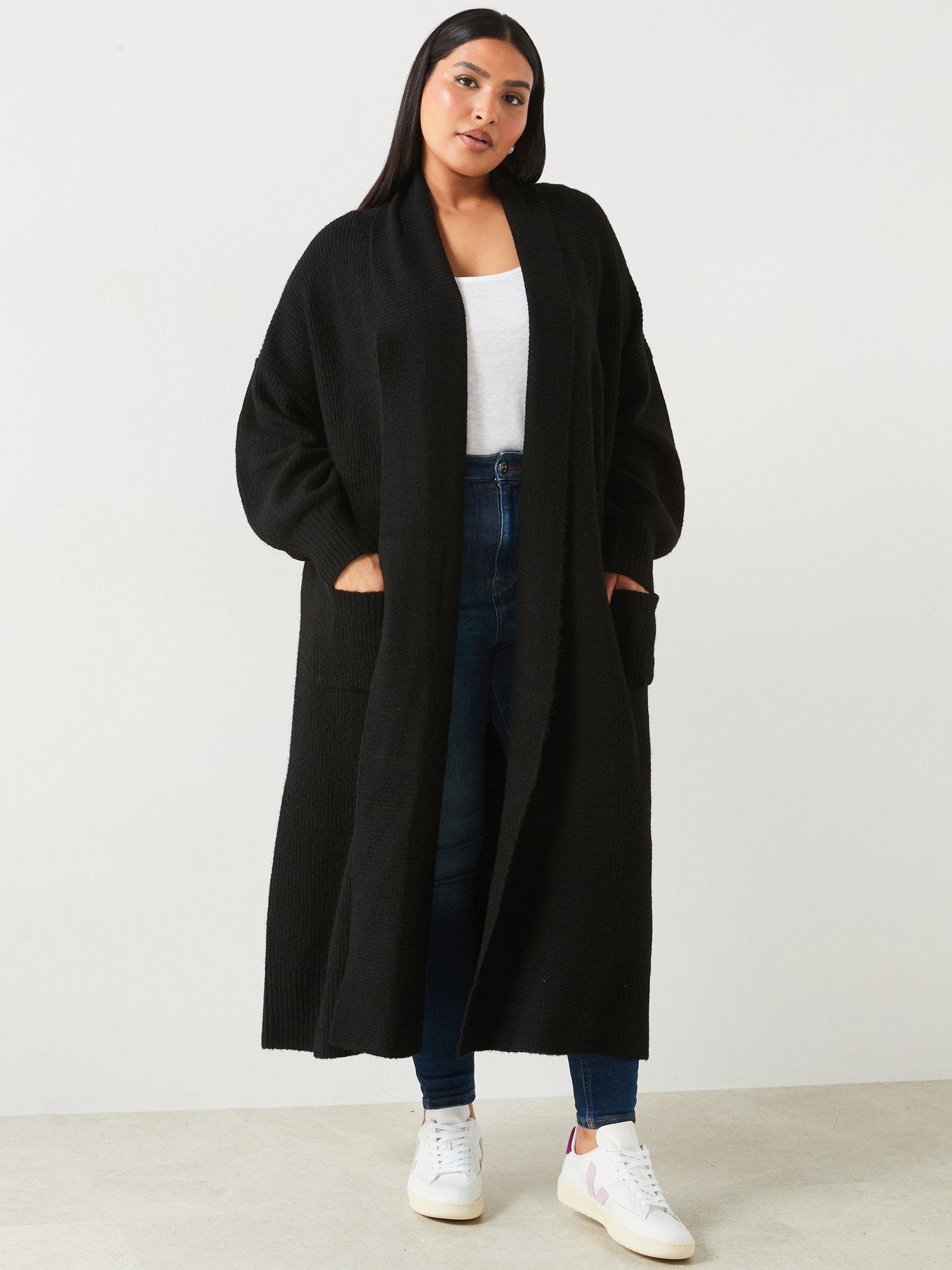 v-by-very-curve-edge-to-edge-maxi-cardigan-blackfront