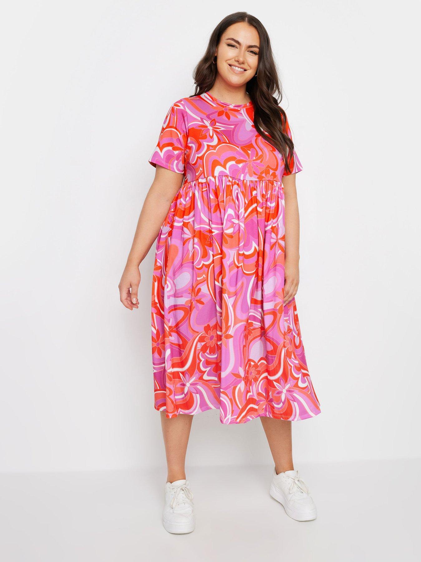 yours-curve-throw-on-smock-dress-pink