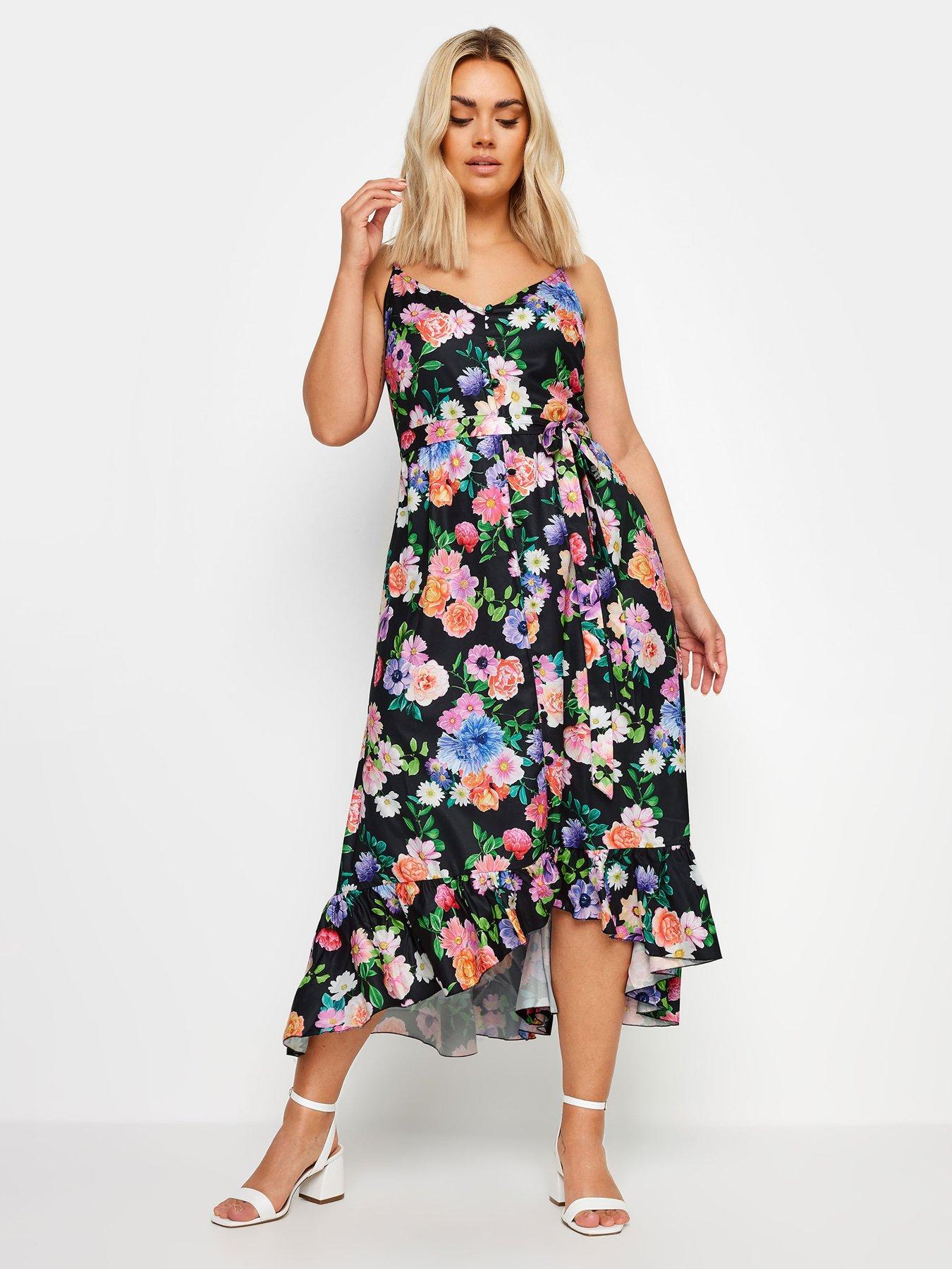 yours-curve-large-floral-midaxi-dress-black