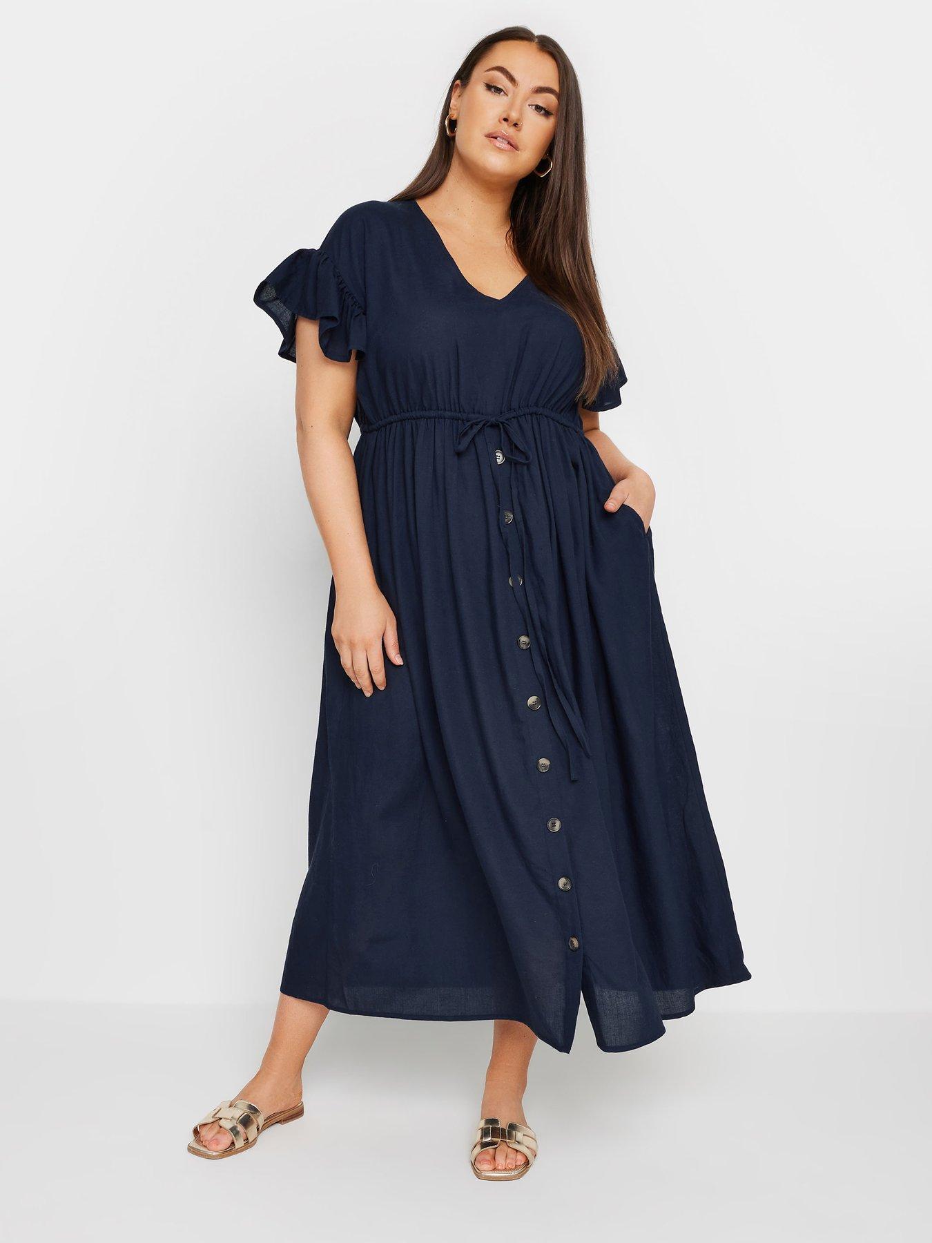 yours-curve-boho-maxi-dress-blue