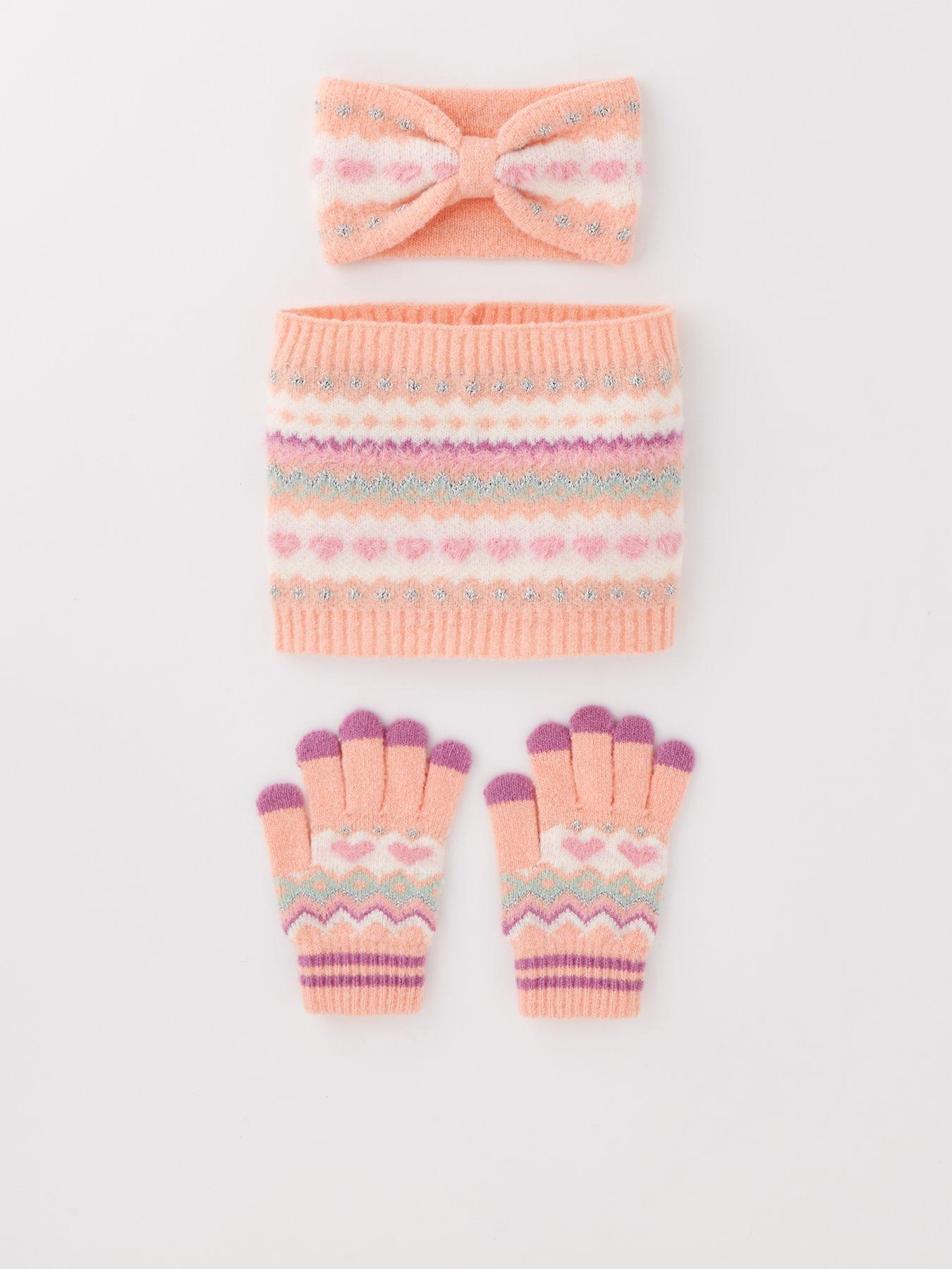 v-by-very-girls-3-piece-fairisle-headband-snood-and-glove-setfront