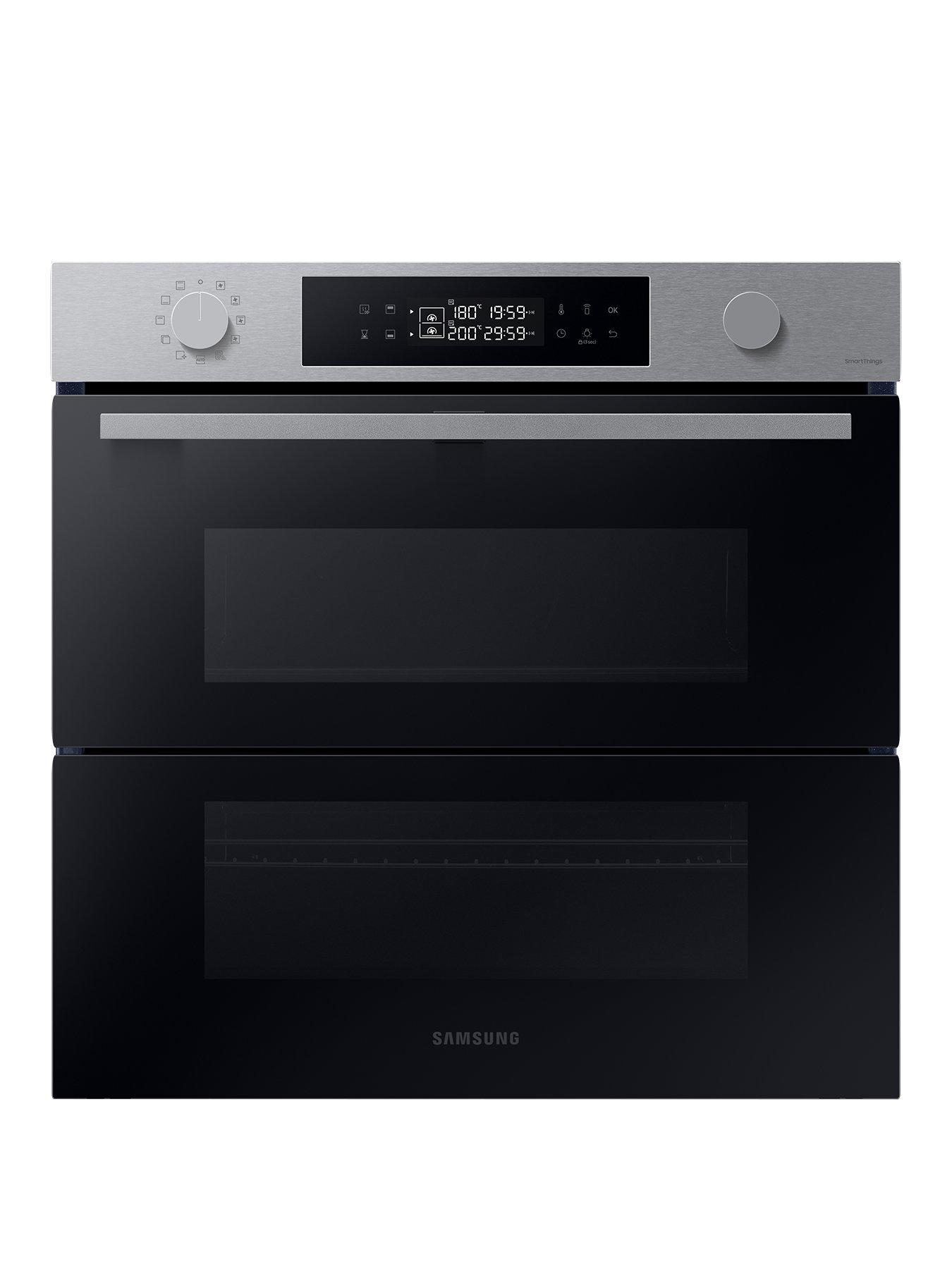 Image 1 of 8 of Samsung Series 4 NV7B45305AS Dual Cook Flex Smart Oven with Pyrolytic Cleaning - Stainless Steel