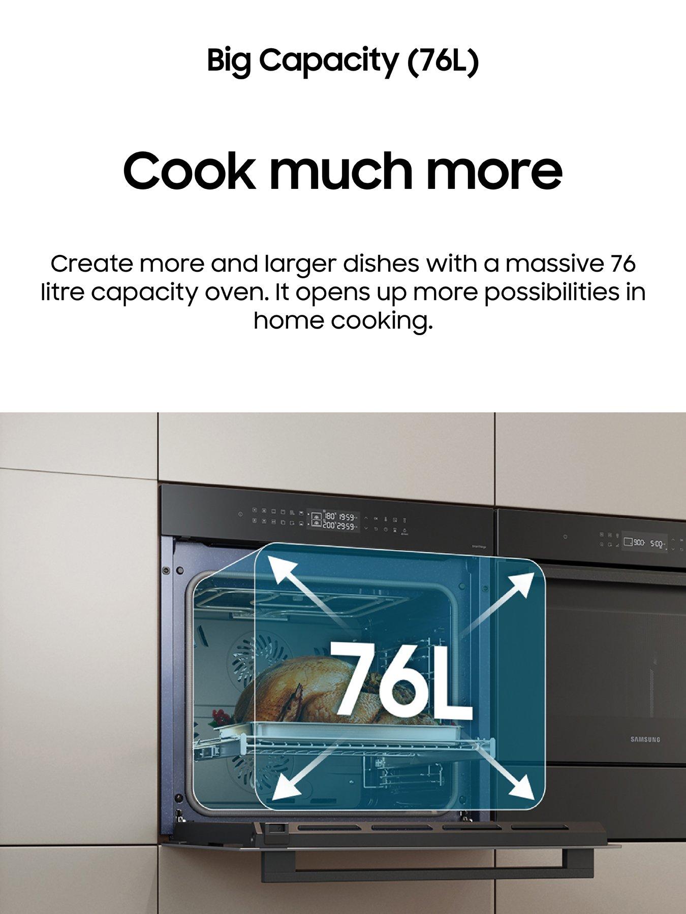 Image 5 of 8 of Samsung Series 4 NV7B45305AS Dual Cook Flex Smart Oven with Pyrolytic Cleaning - Stainless Steel