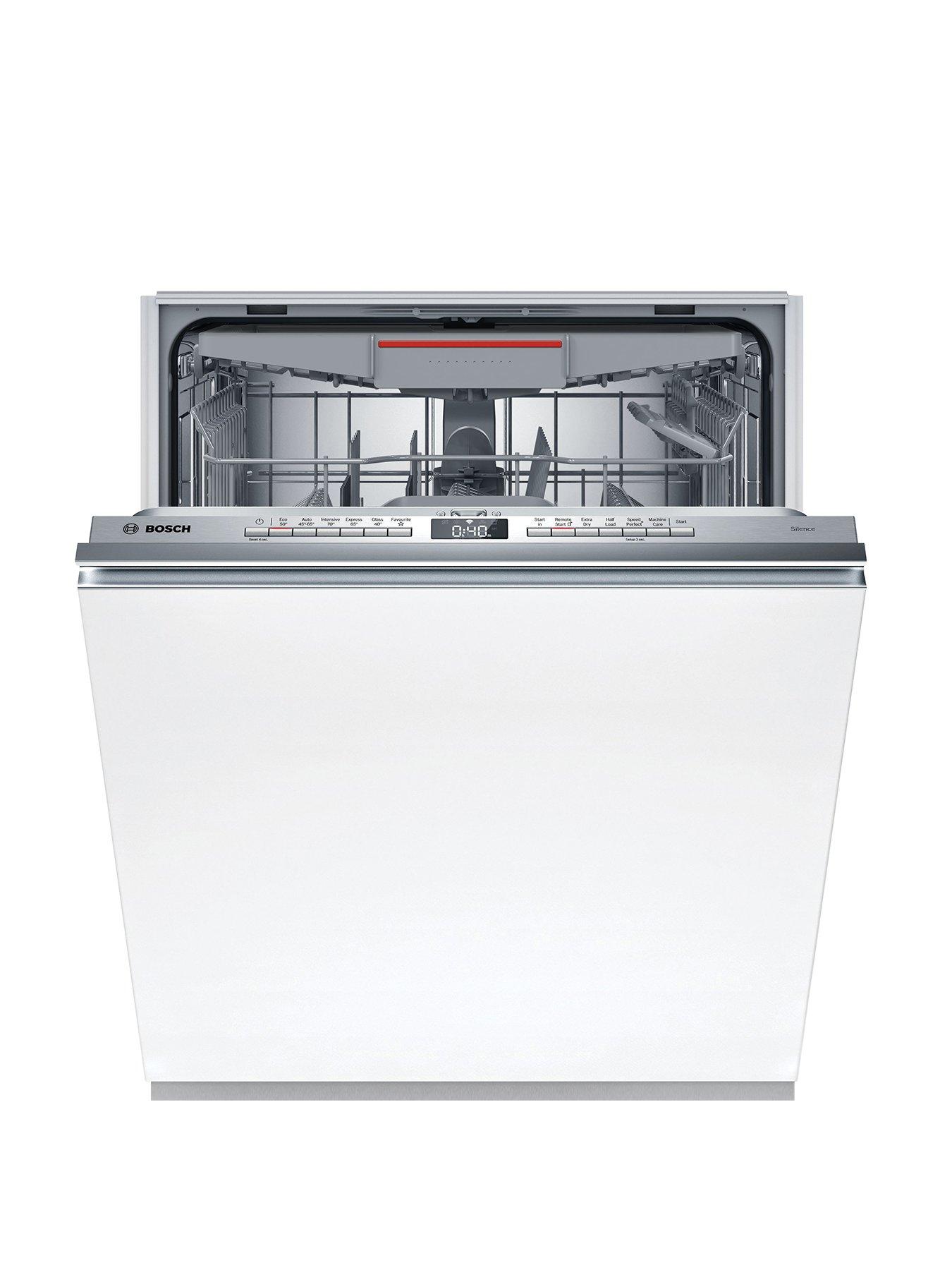 Image 1 of 7 of Bosch Series 4 SMV4HVX00G Fullsize, 14-Place Settings Integrated Dishwasher - 6 programmes, Vario Flex baskets, Vario Drawer, 5 options, Info Light, 46dB, 9L - Stainless Steel