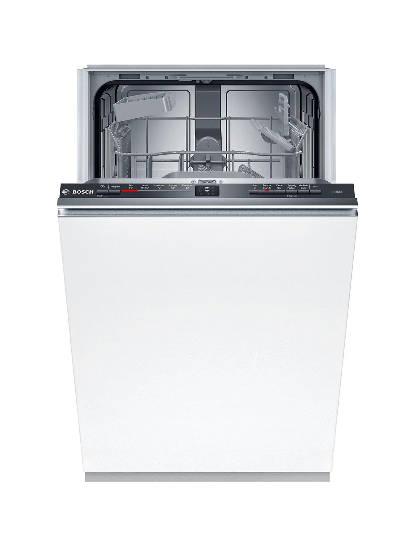 Image 1 of 7 of Bosch Series 2 SPV2HKX42G Slimline, 10-Place Settings Integrated Dishwasher with SpeedPerfect - Black - E Rated