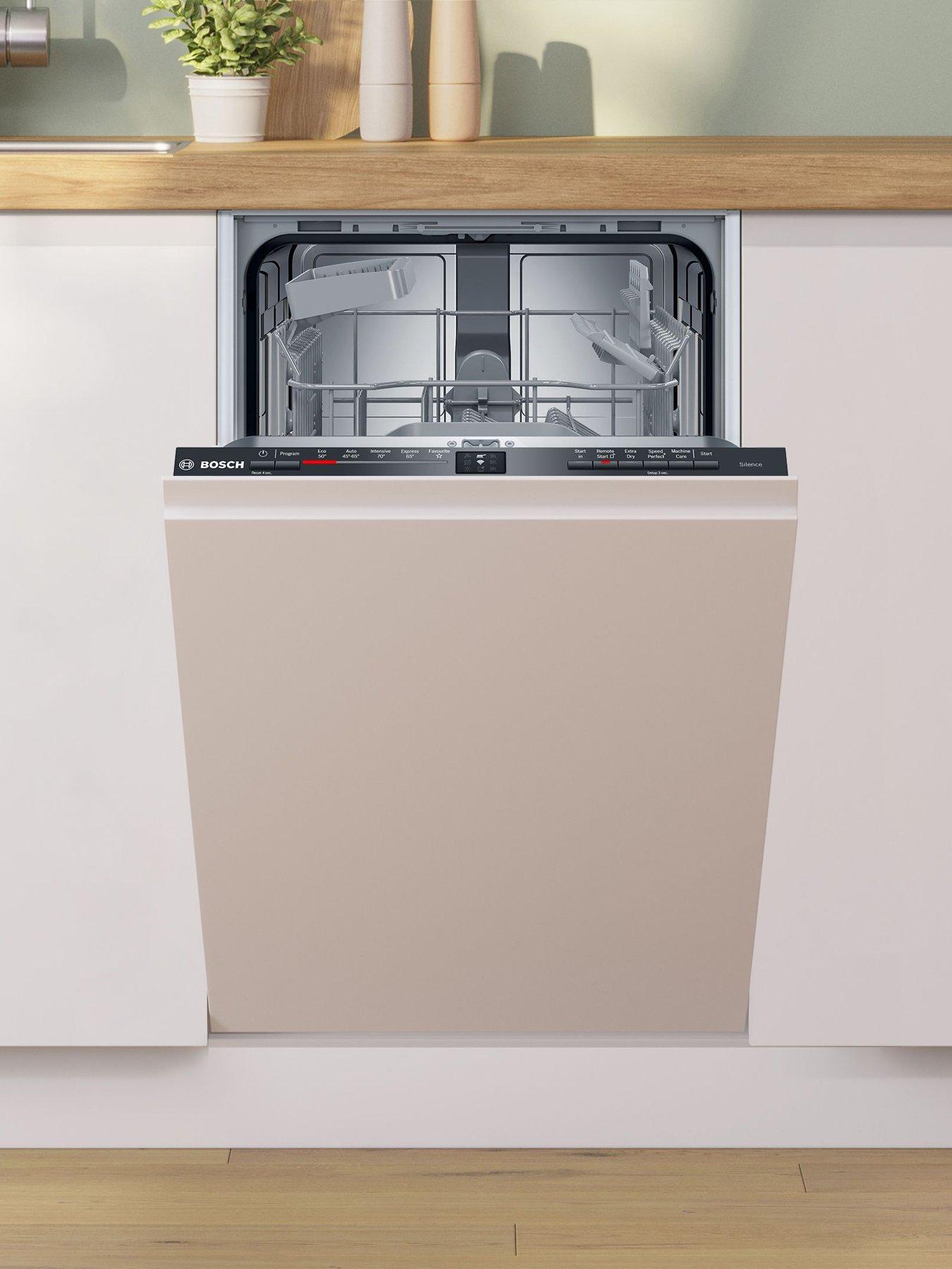 Image 3 of 7 of Bosch Series 2 SPV2HKX42G Slimline, 10-Place Settings Integrated Dishwasher with SpeedPerfect - Black - E Rated