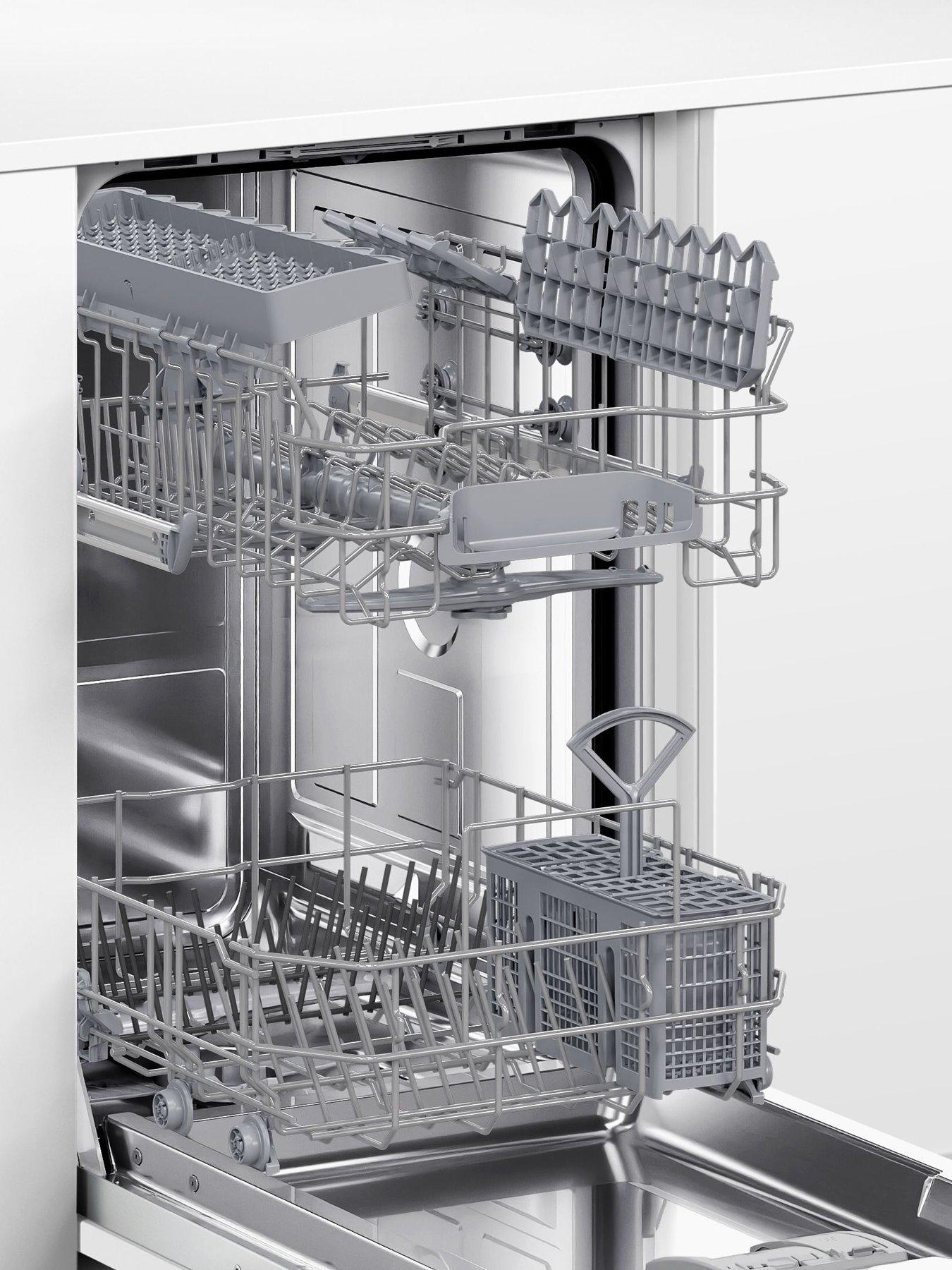Image 4 of 7 of Bosch Series 2 SPV2HKX42G Slimline, 10-Place Settings Integrated Dishwasher with SpeedPerfect - Black - E Rated