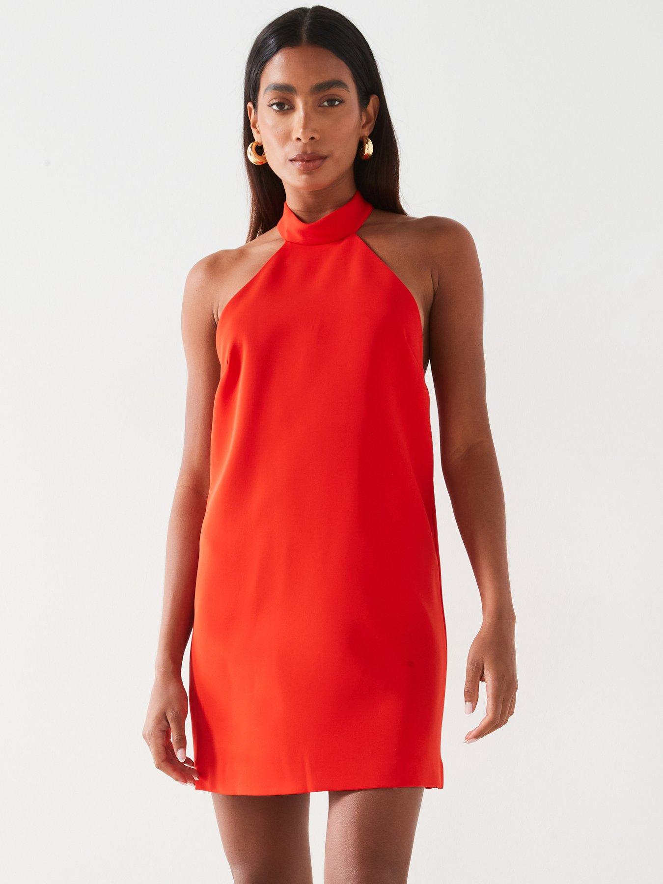 mango-halternbspneck-open-back-dress-red