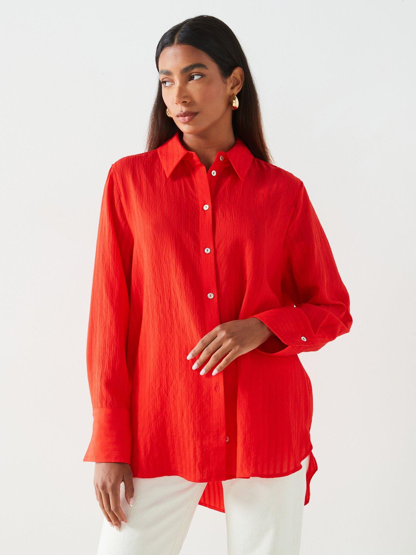 mango-stripe-print-shirt-red