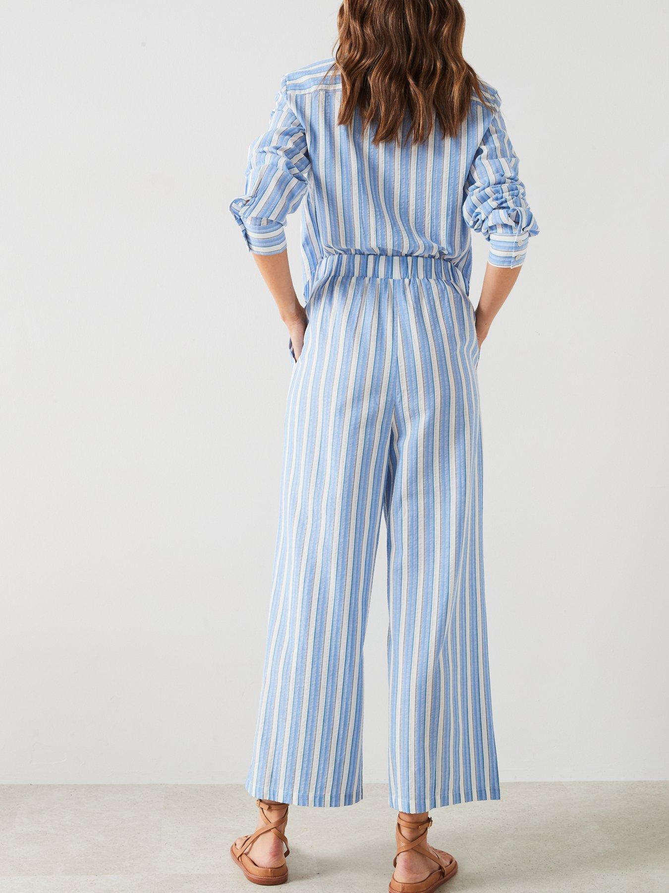 mango-striped-shirt-jumpsuit-bluestillFront