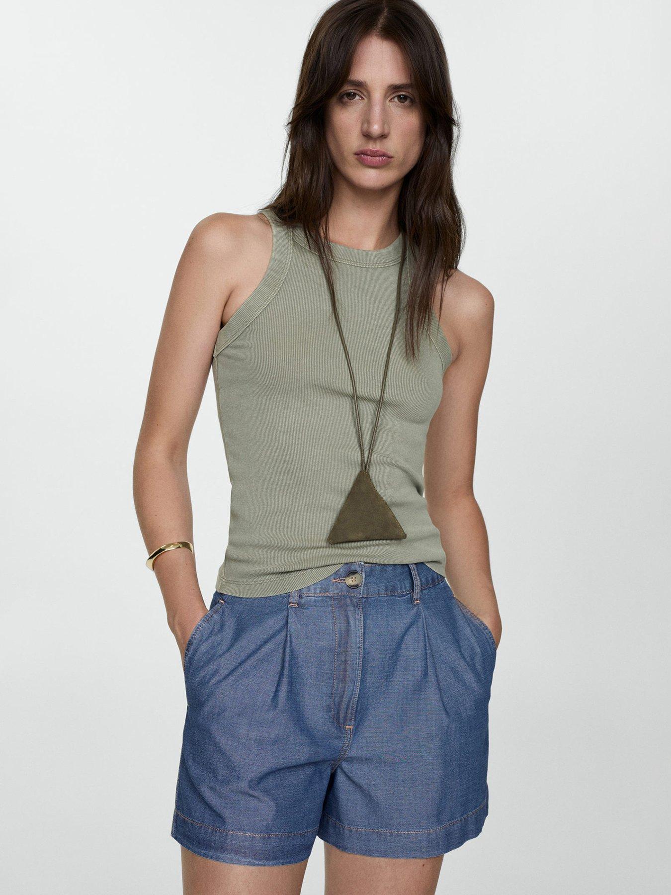 mango-denim-shorts-with-pleatsfront