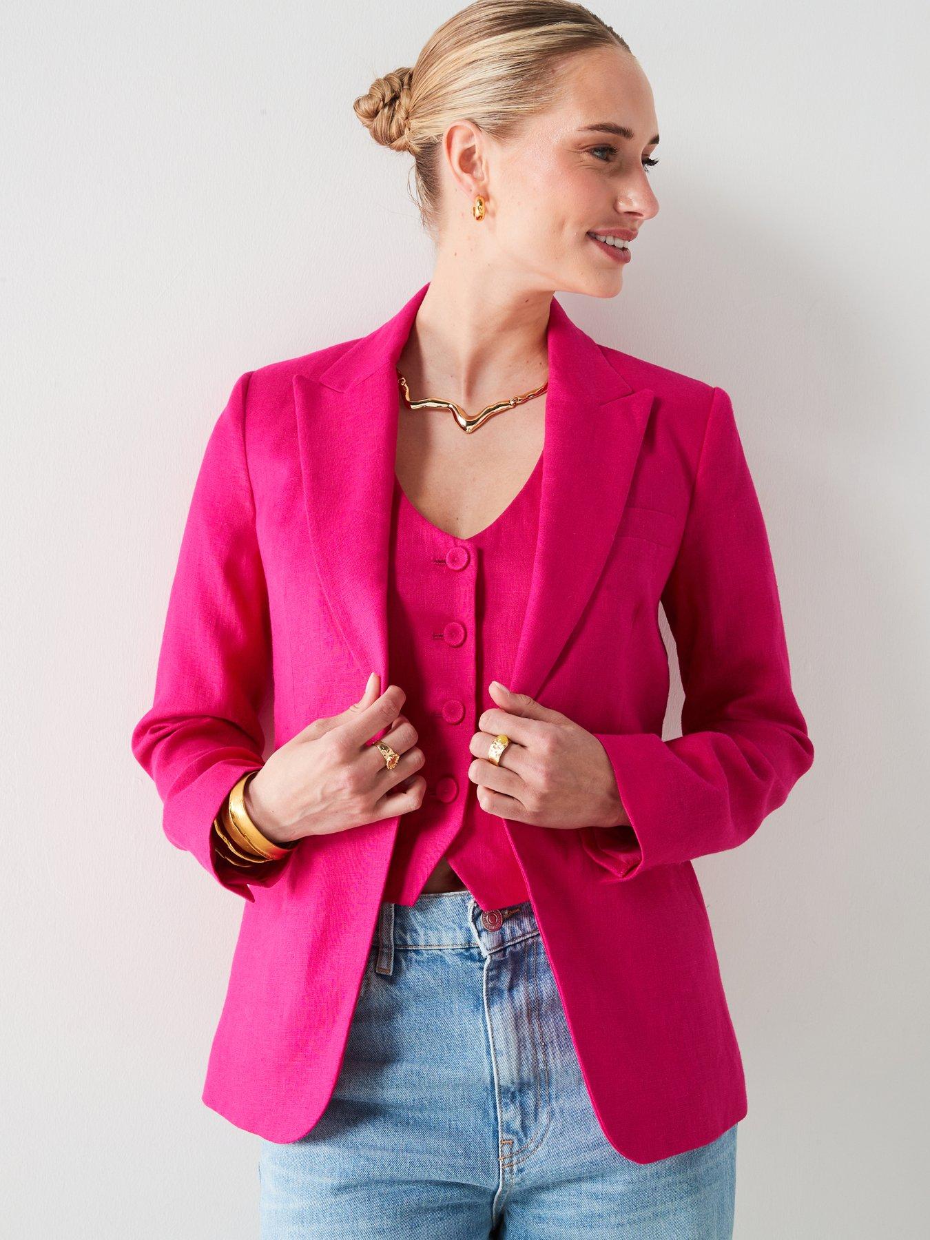 mango-pink-blazer-suit-jacket