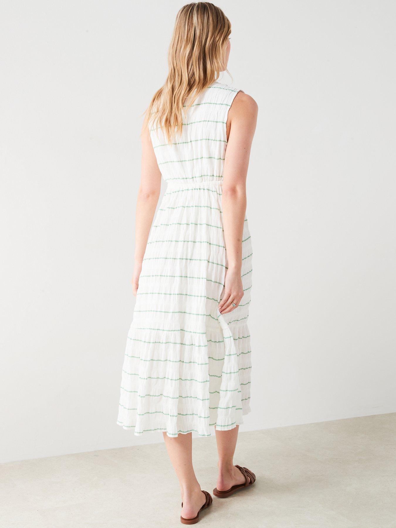 mango-bow-striped-dressstillFront