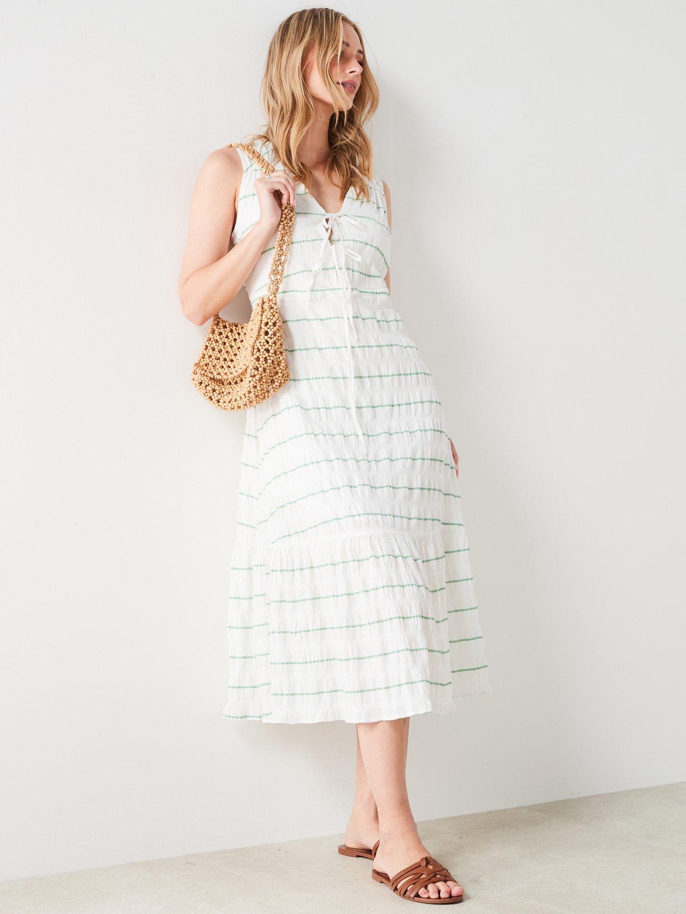 mango-bow-striped-dressback