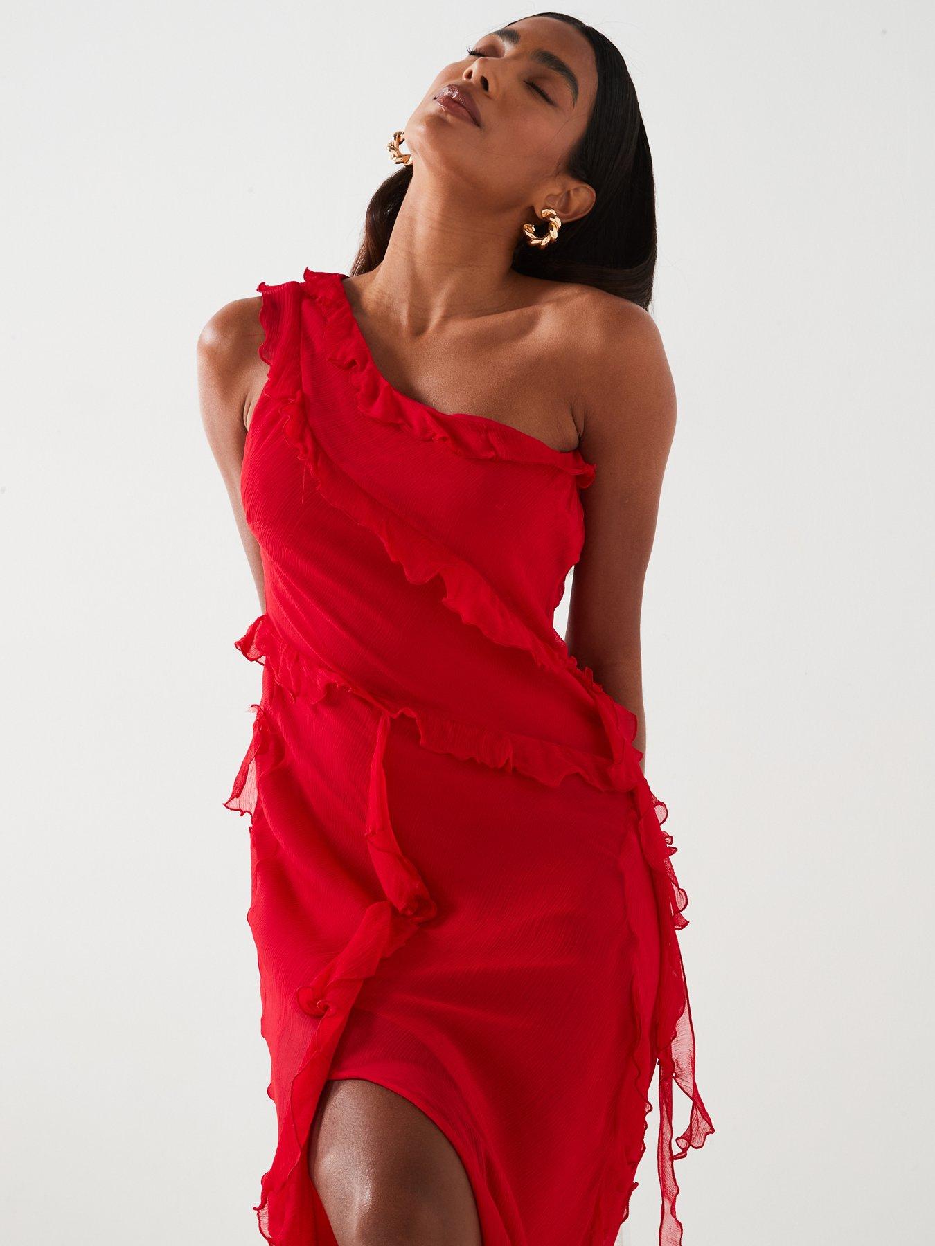 mango-nbspasymmetric-ruffled-maxinbspdress-reddetail