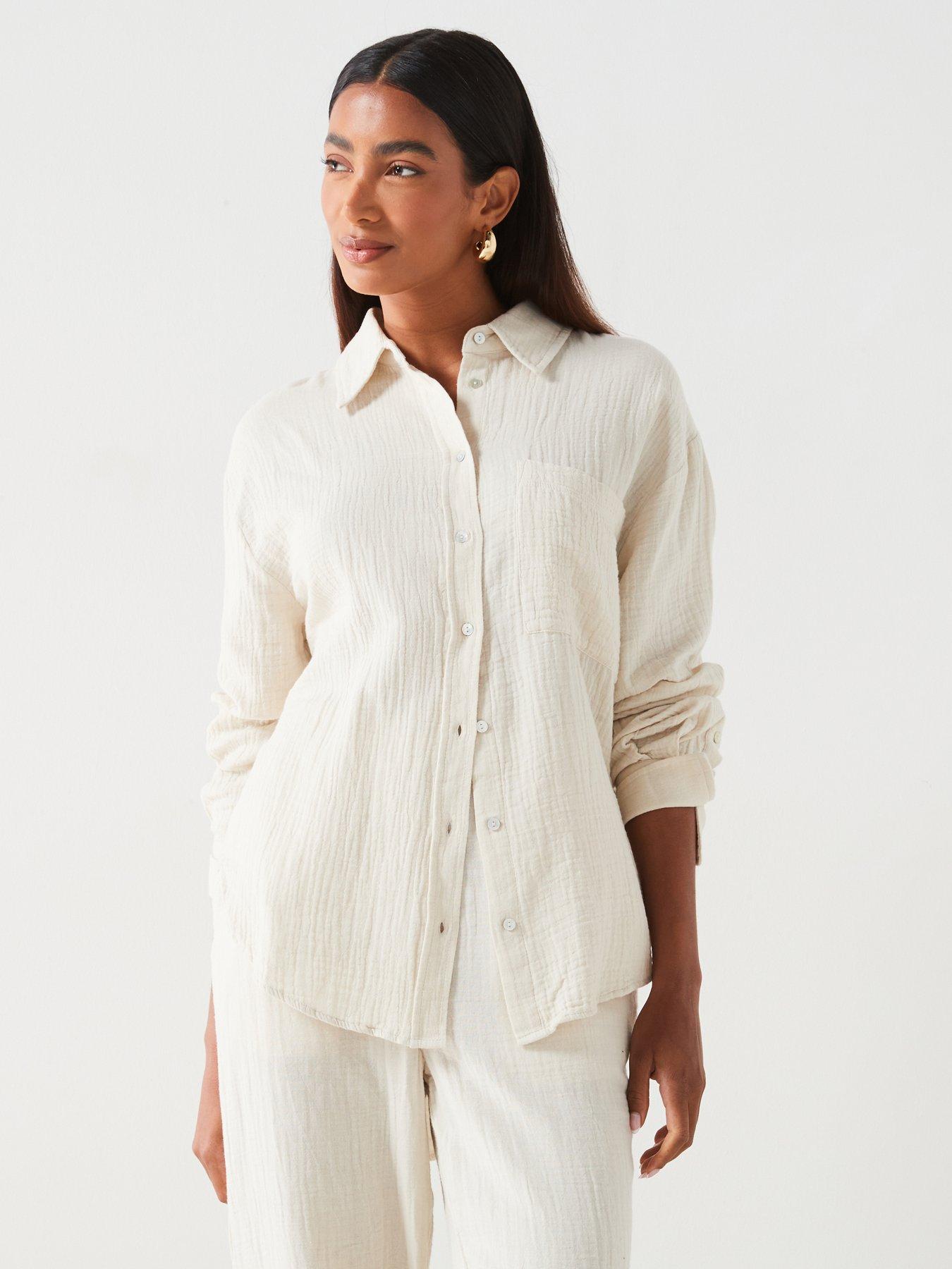 mango-relaxed-fitnbspcotton-shirt-cream