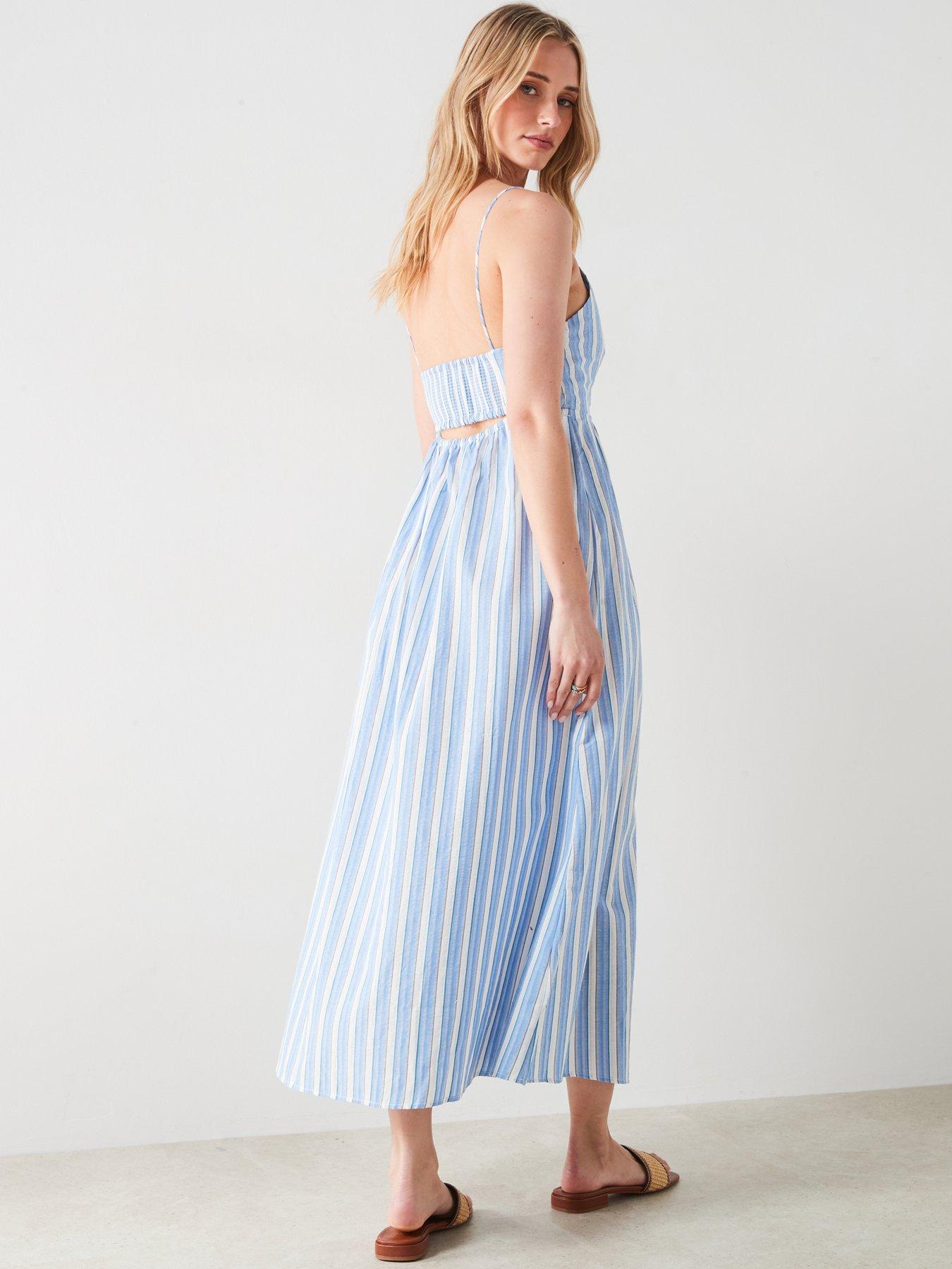 mango-cut-out-back-striped-dressstillFront