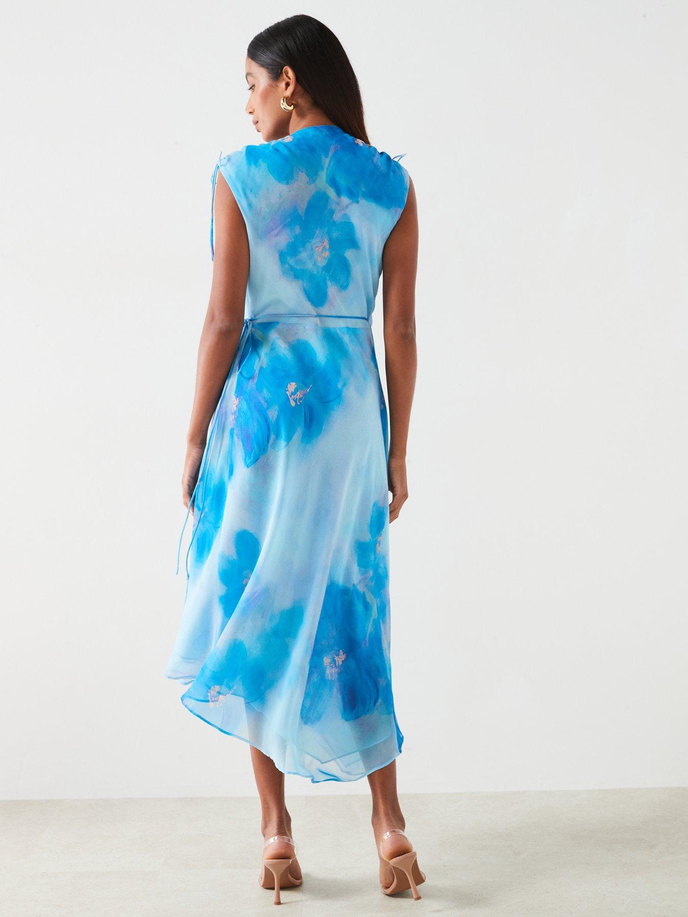 mango-floralnbspprint-wrap-dress-blueoutfit