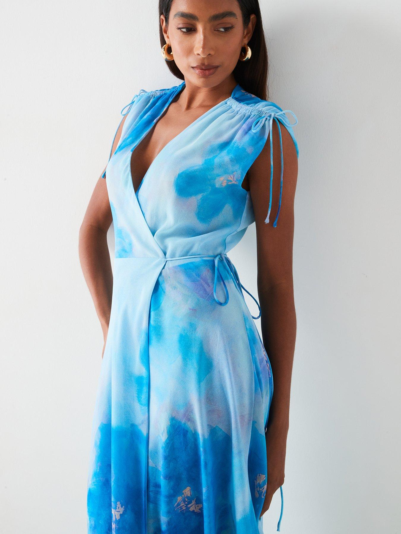 mango-floralnbspprint-wrap-dress-bluedetail