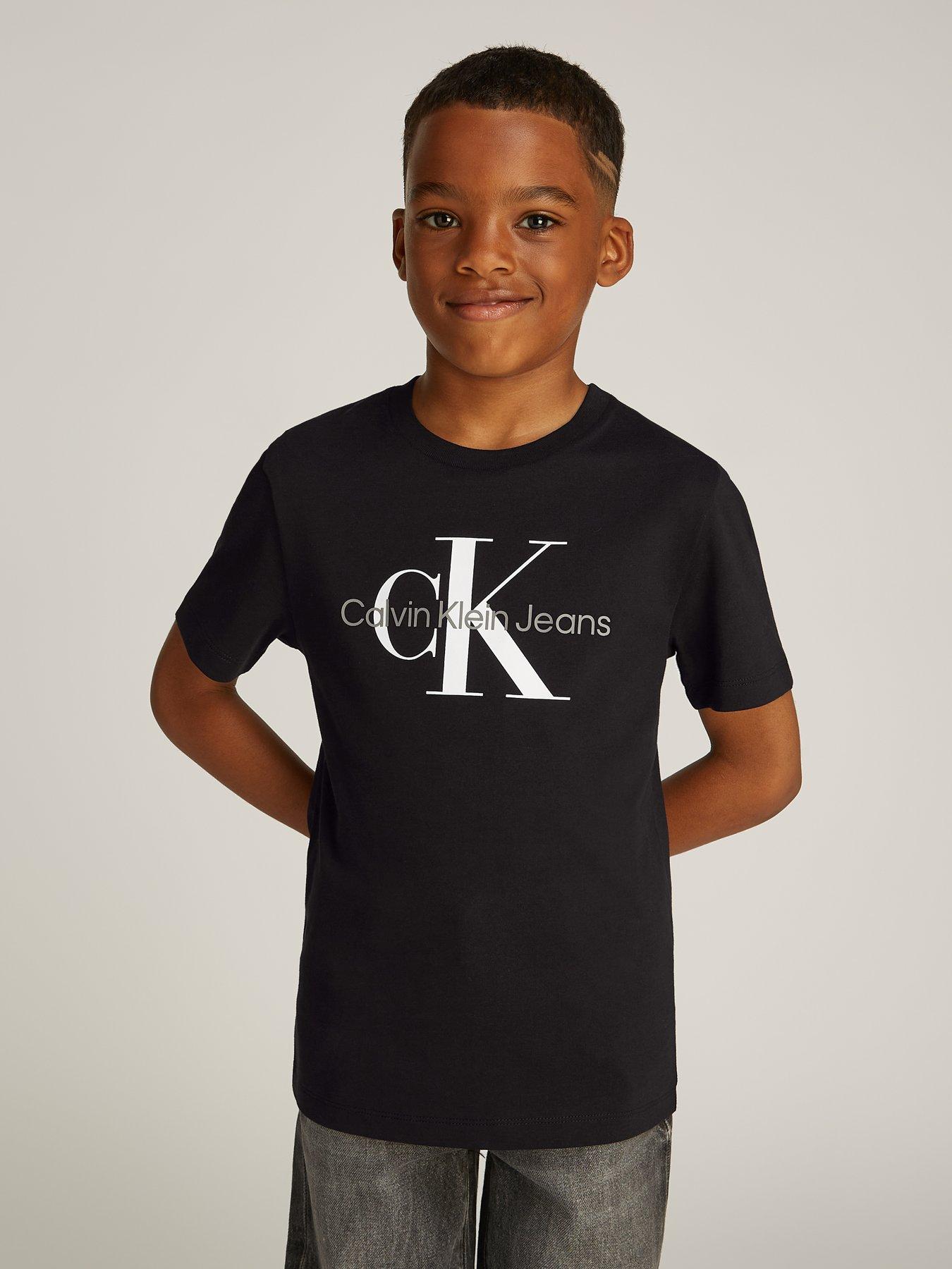 calvin-klein-jeans-kids-ck-monogram-short-sleeve-t-shirt-blackstillFront