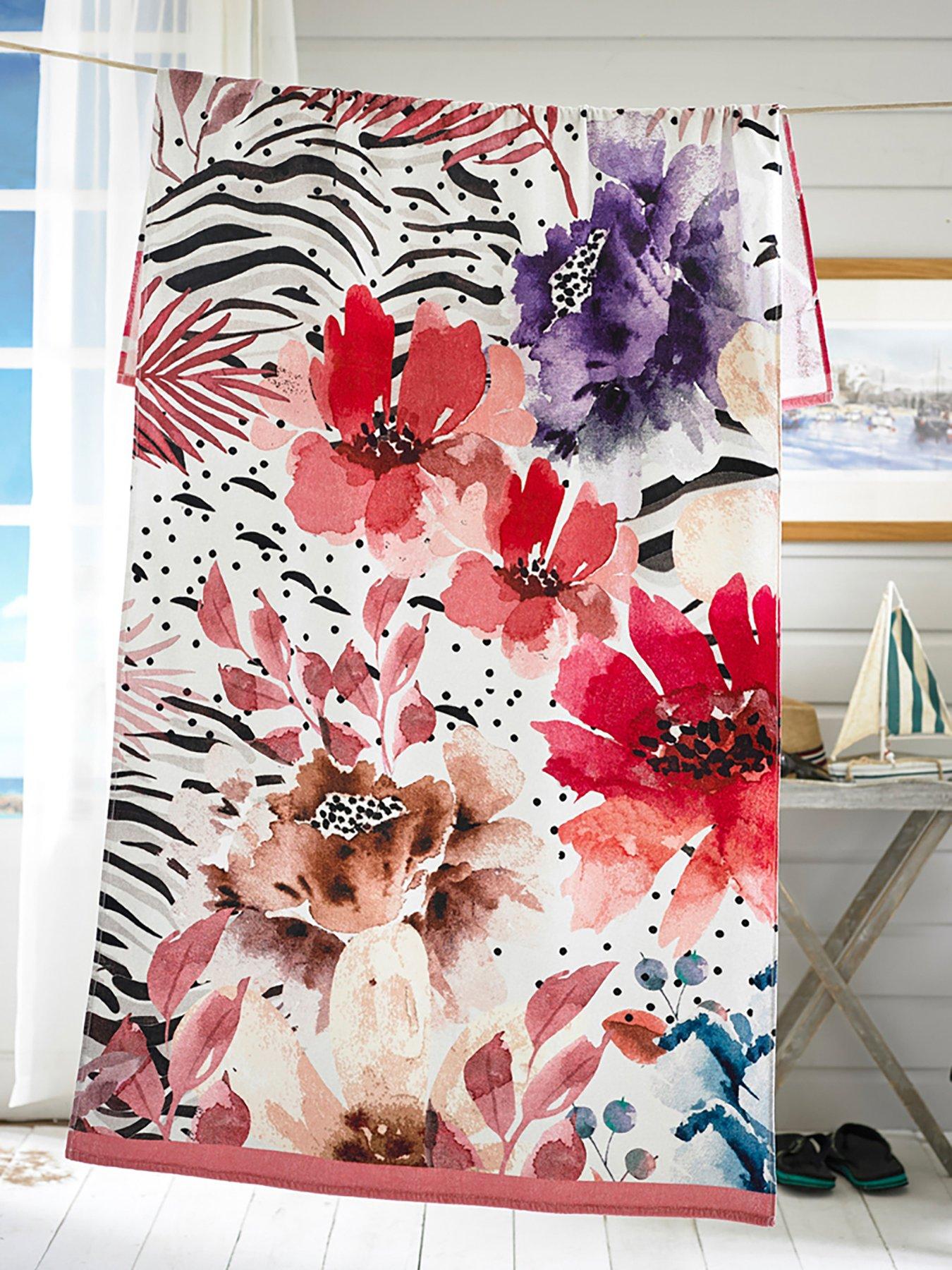 undefined Floral Whisper Beach Towel