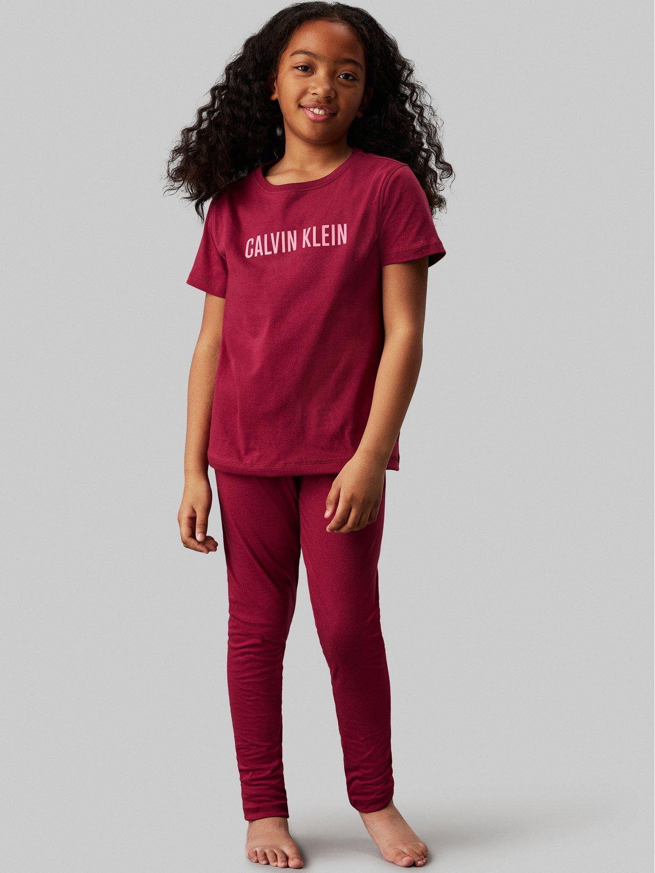 calvin-klein-girls-legging-pyjama-set-red