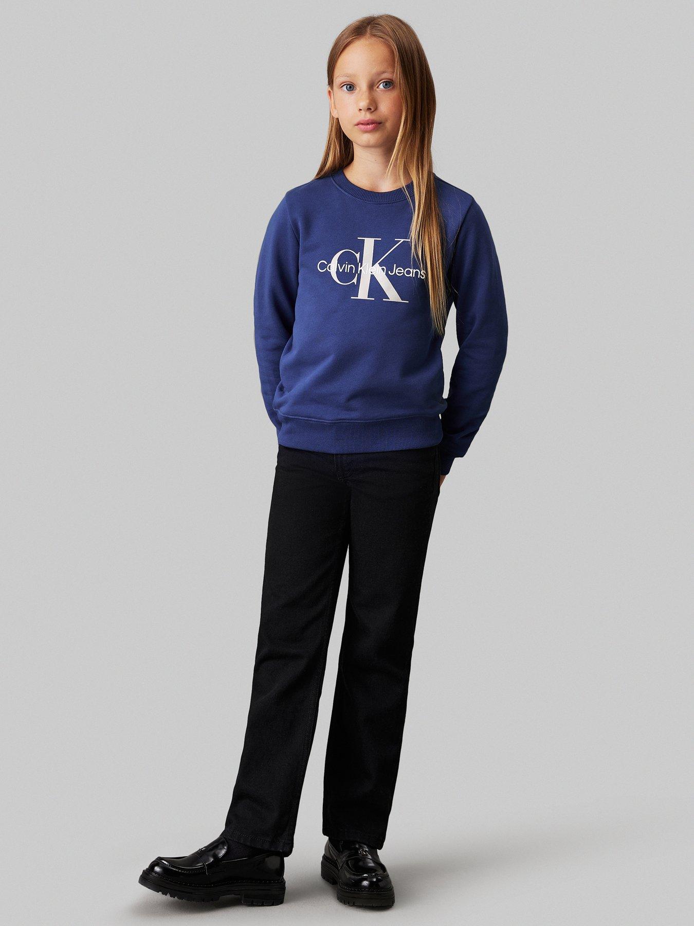 calvin-klein-jeans-kids-ck-monogram-terry-sweatshirt-bluestillFront