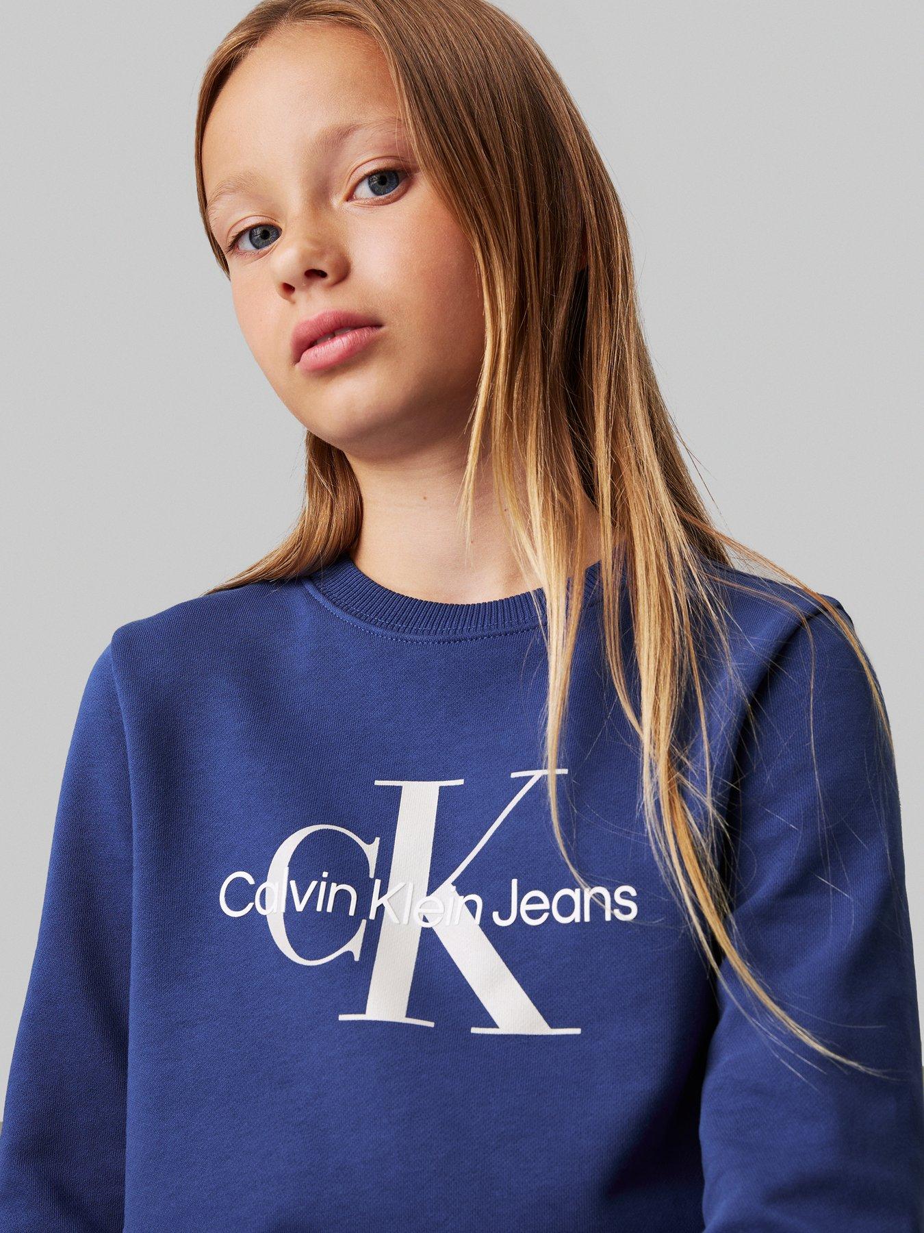 calvin-klein-jeans-kids-ck-monogram-terry-sweatshirt-blueoutfit