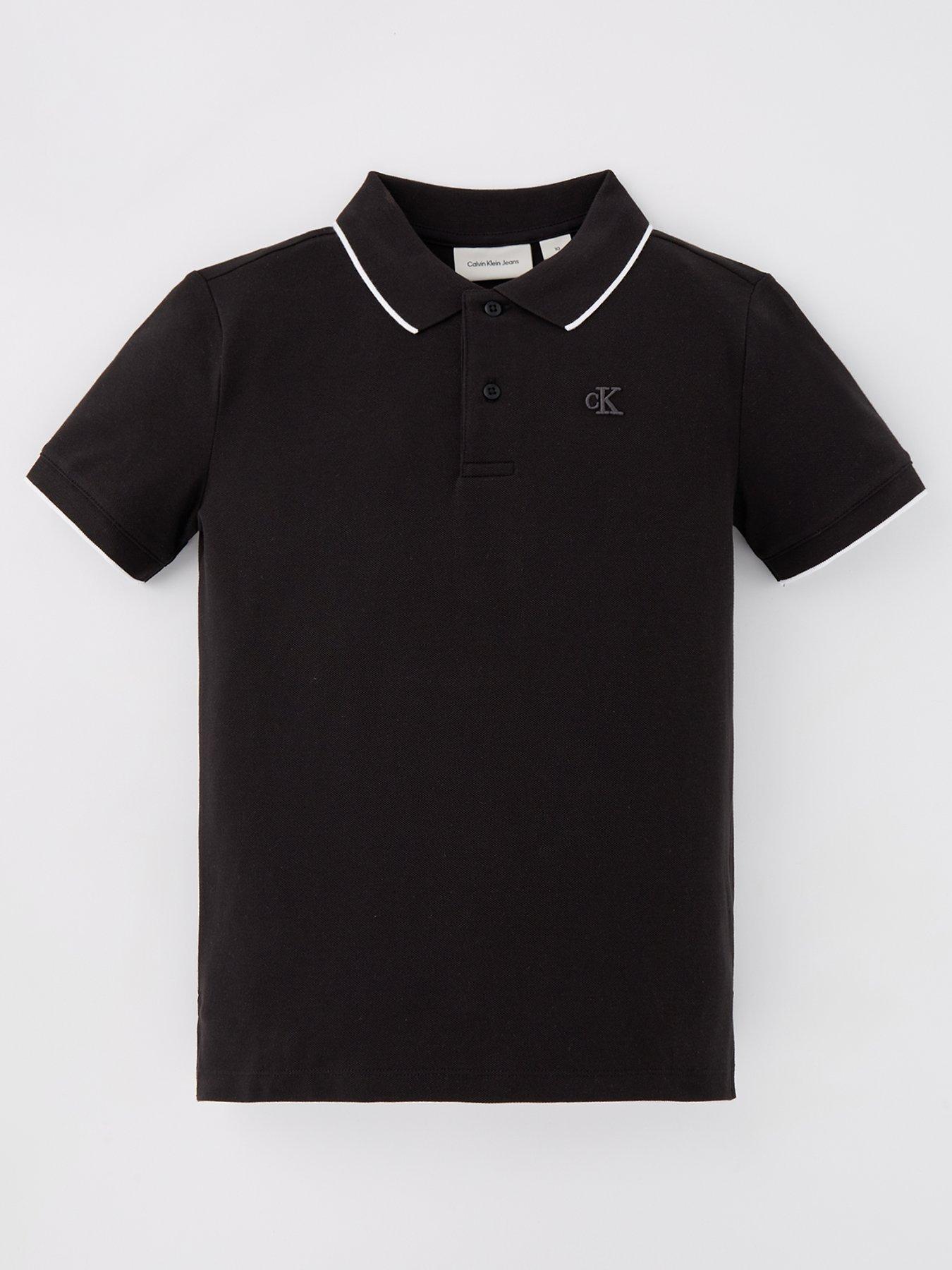 calvin-klein-jeans-boys-tipping-regular-short-sleeve-polo-black