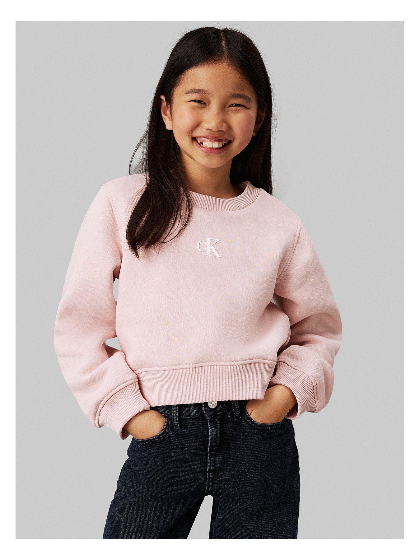 Calvin klein sweatshirt girls best sale