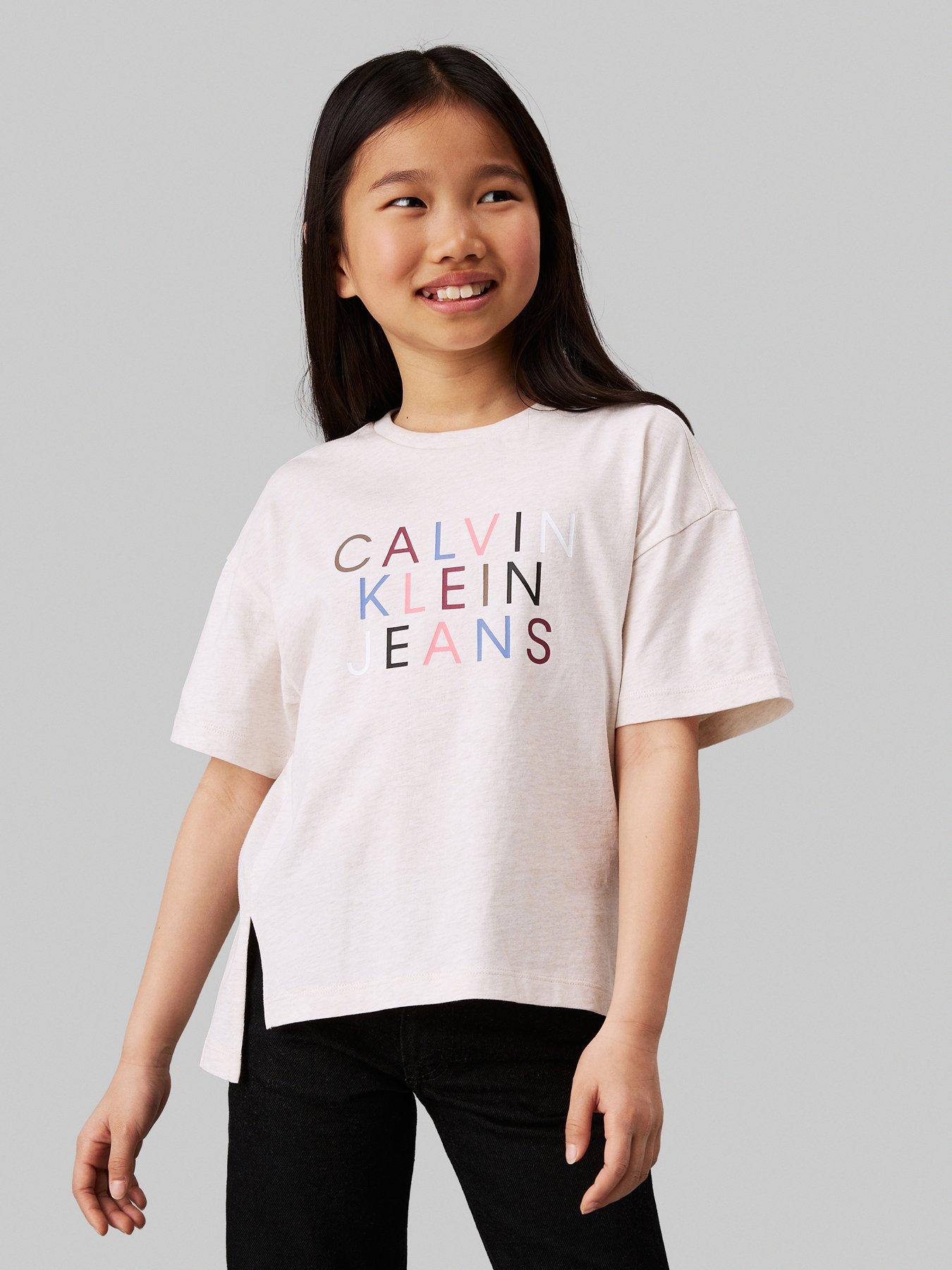 9 16 years Calvin klein jeans Tops t shirts Girls clothes Child baby Very Ireland