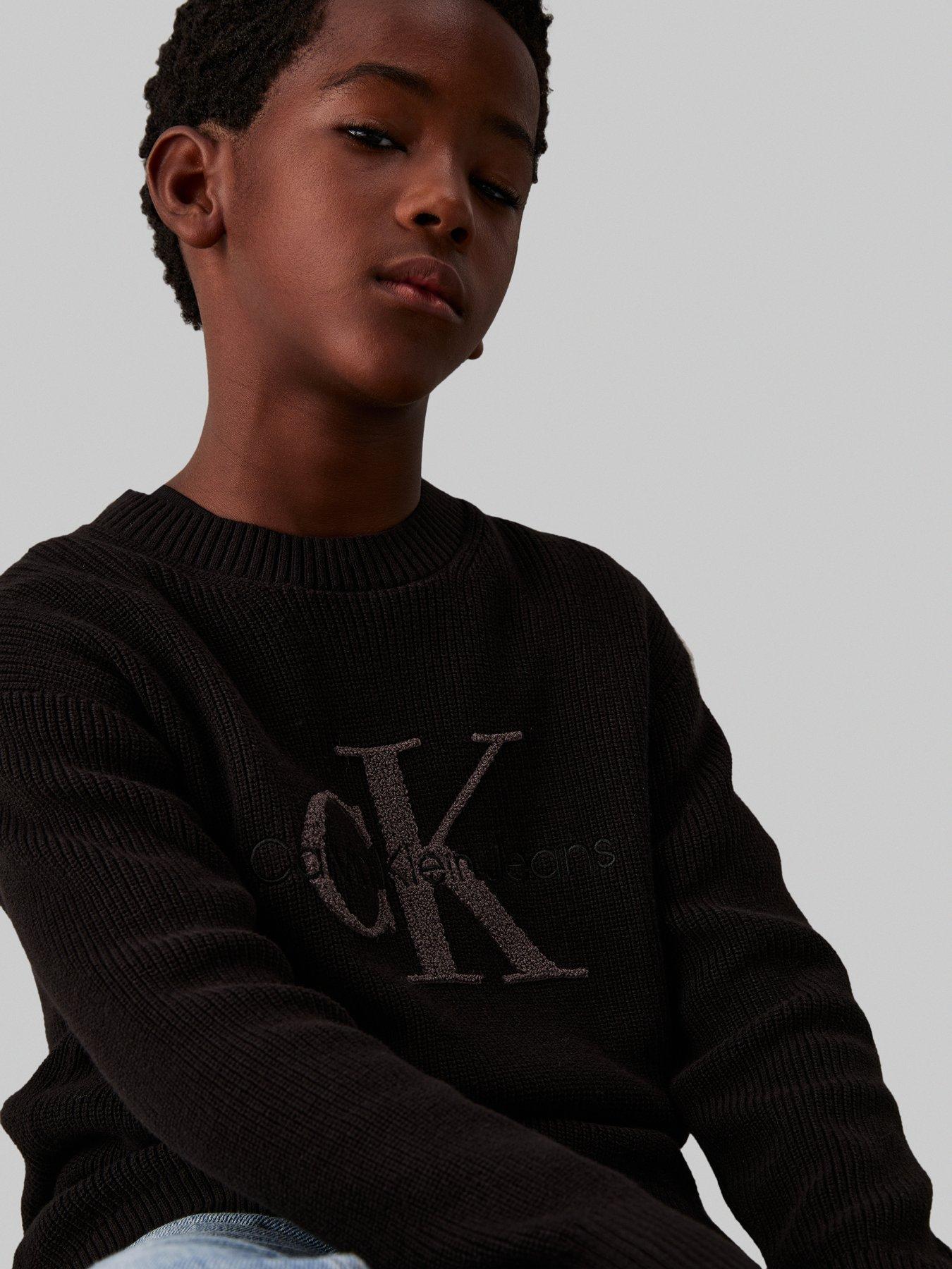 calvin-klein-jeans-boys-ck-stitch-sweater-blackoutfit