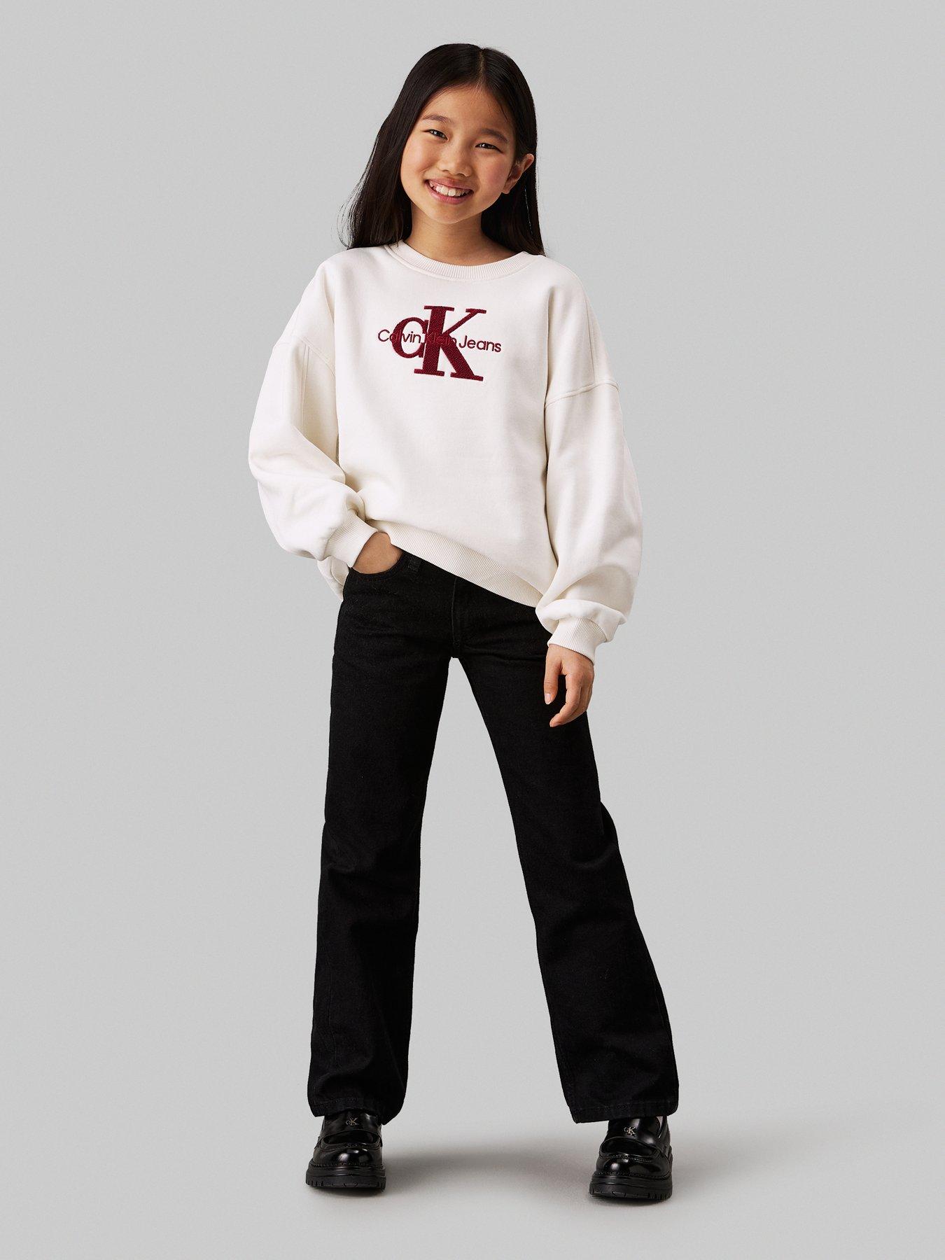 calvin-klein-jeans-girls-teddy-monologo-fleece-sweatshirt-creamstillFront