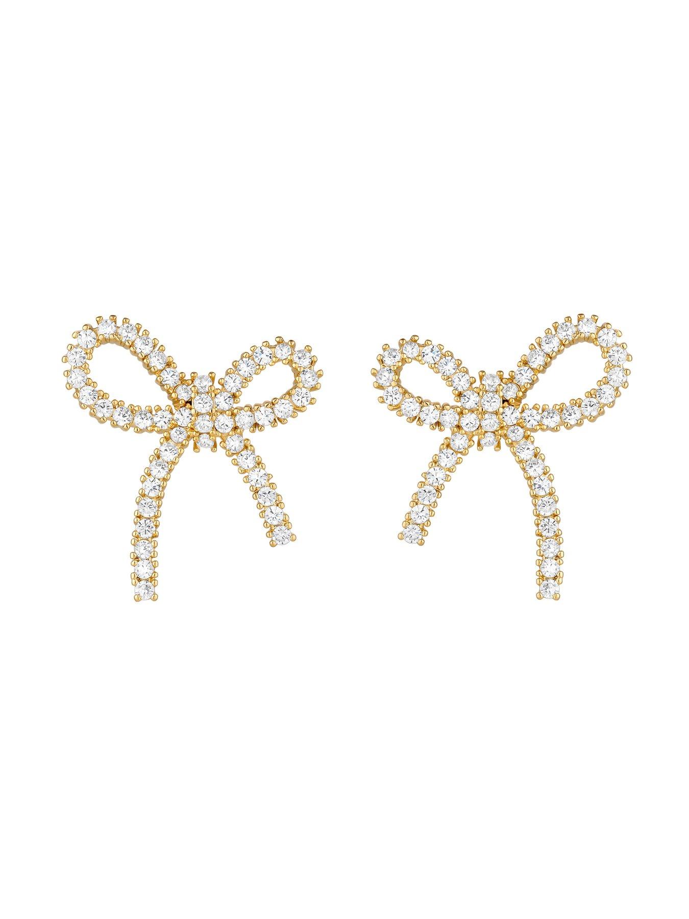 jon-richard-jon-richard-gold-plated-cubic-zirconia-bow-earringsoutfit