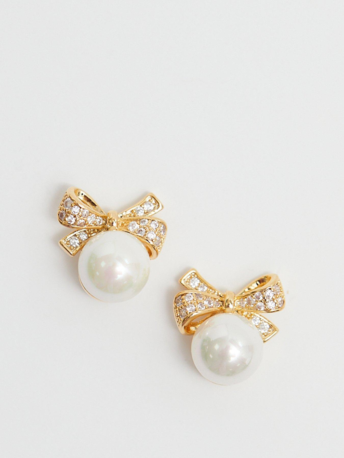 jon-richard-jon-richard-gold-plated-cubic-zirconia-and-pearl-bow-earrings