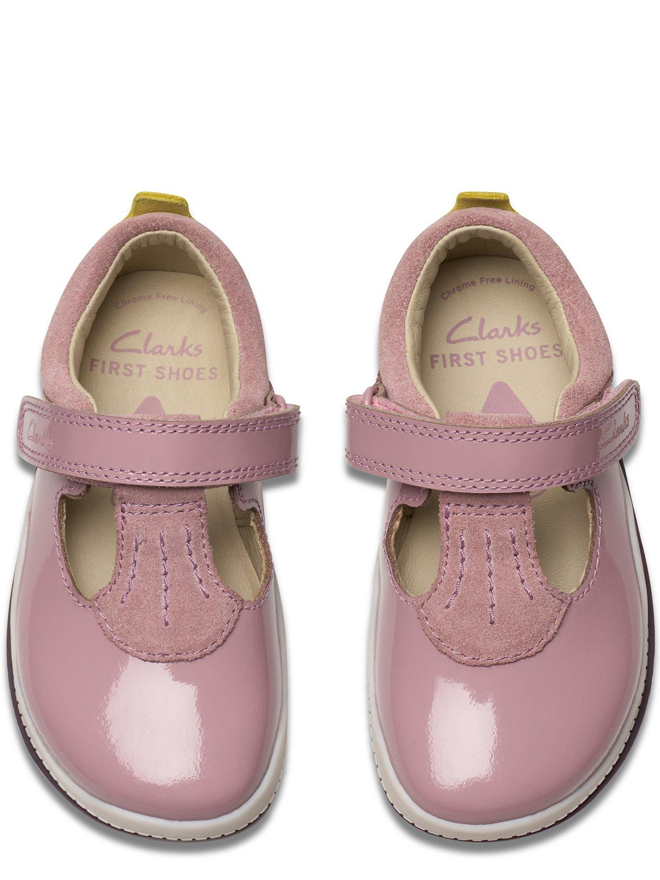 Image 4 of 7 of Clarks Toddler First Noodle Bright Tbar Shoe