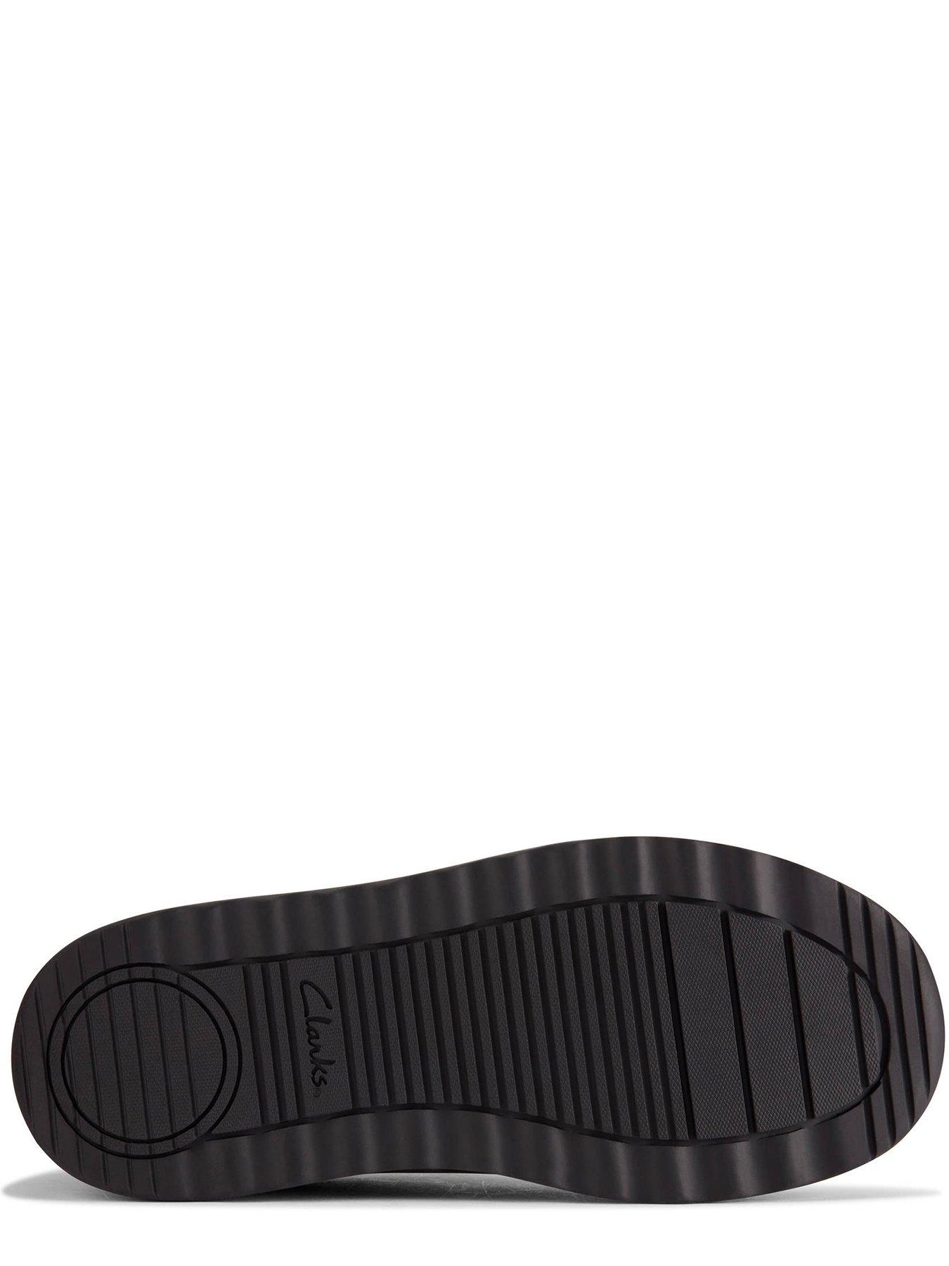 Image 5 of 6 of Clarks Youth Daze Step 2 Triple Strap Leather Shoe - Black