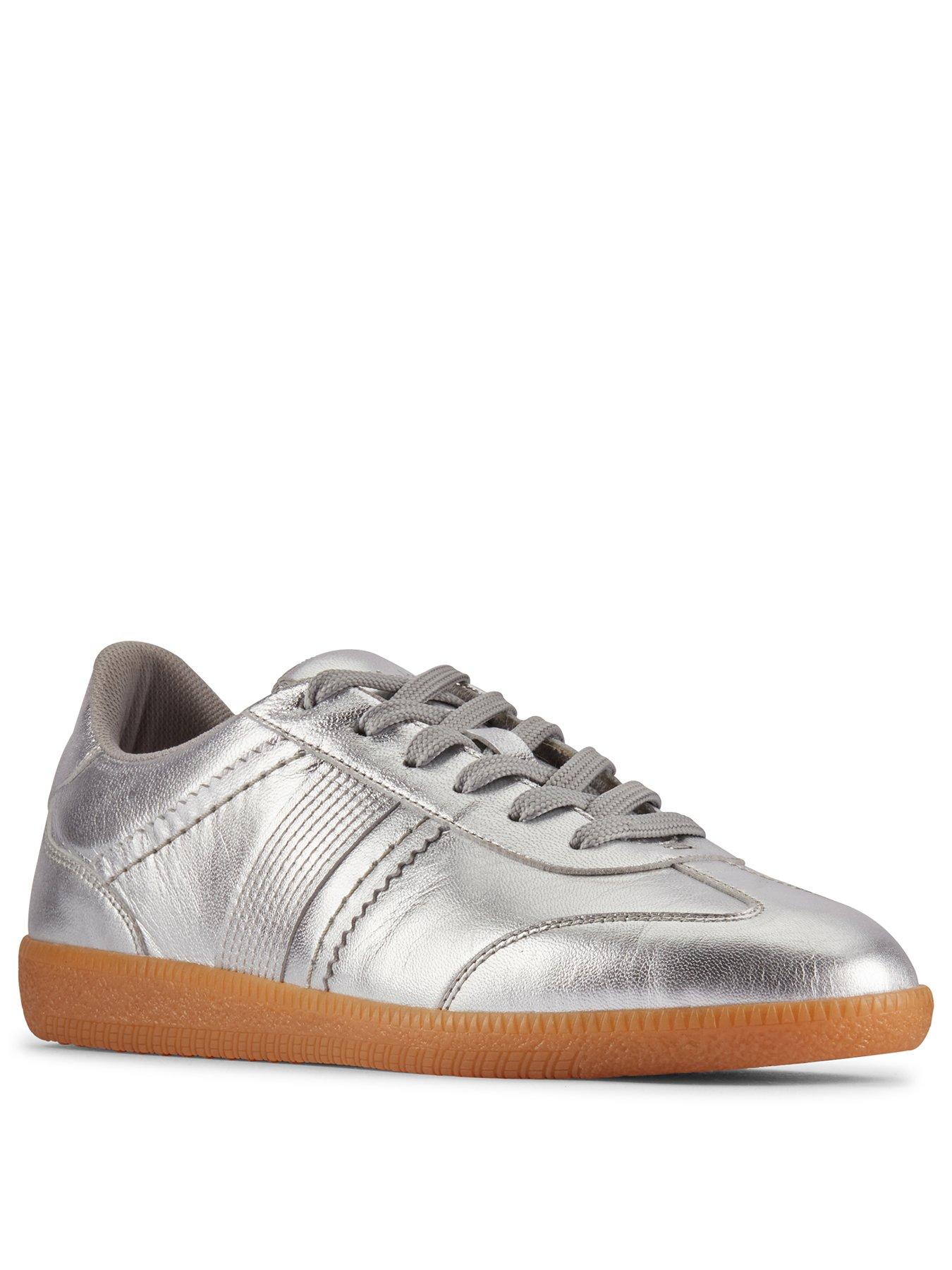 clarks-stara-wal-metallic-trainer-silverstillFront